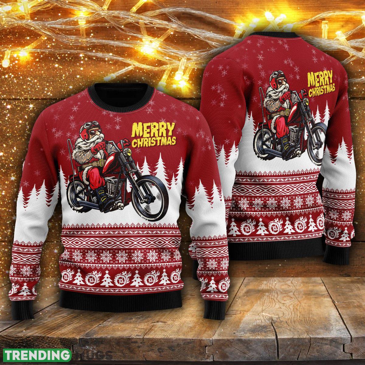 Santa Riding Motorbike To Holiday Ugly Christmas Sweater Men And Women Gift For Christmas - Santa Riding Motorbike To Holiday Ugly Christmas Sweater For Men & Women UH1515_1 Santa Riding Motorbike To Holiday Ugly Christmas Sweater Men And Women Gift For Christmas - Santa Riding Motorbike To Holiday Ugly Christmas Sweater For Men & Women UH1515_1