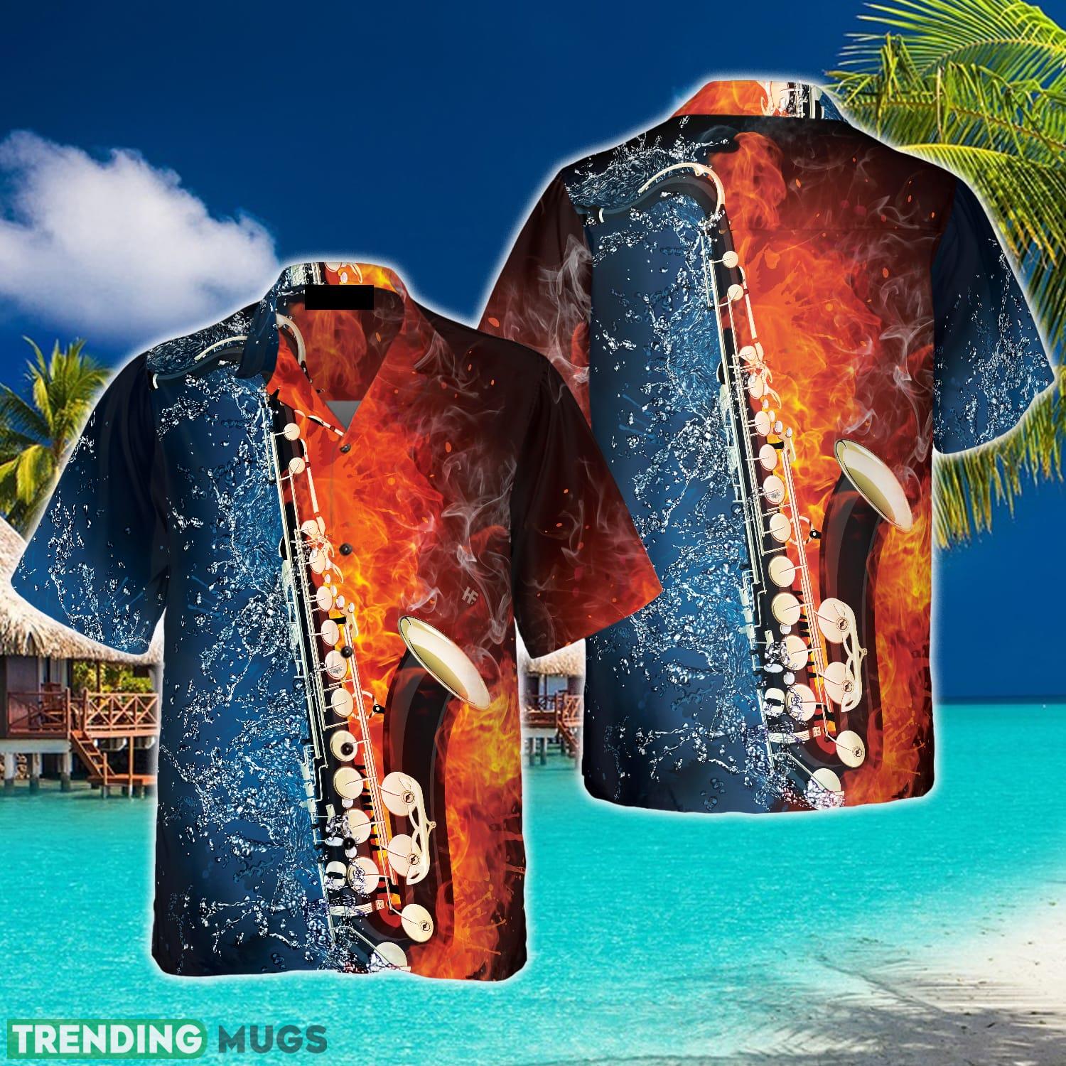 Saxophone With Water And Flame Hawaiian Shirt Idea Summer Gift For Men And Women - Saxophone With Water And Flame Hawaiian Shirt_1 Saxophone With Water And Flame Hawaiian Shirt Idea Summer Gift For Men And Women - Saxophone With Water And Flame Hawaiian Shirt_1