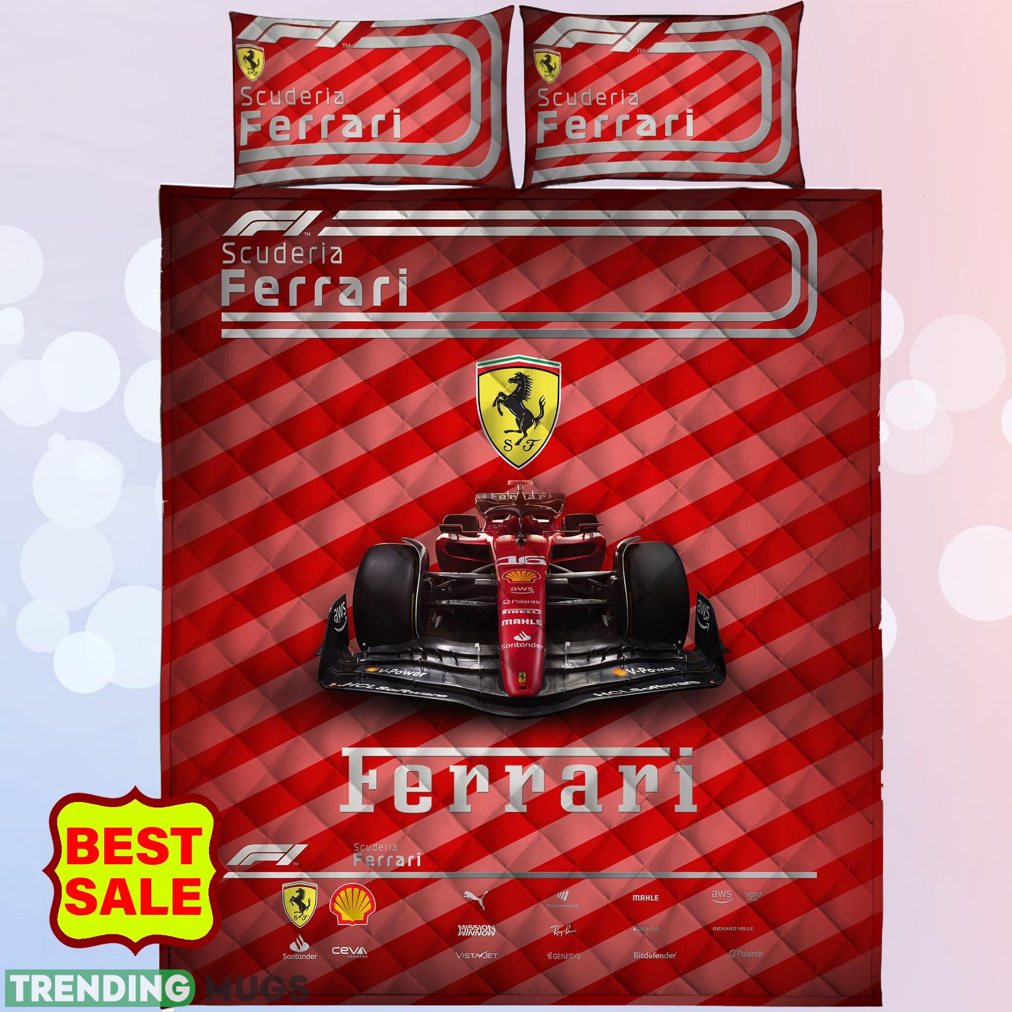 Scuderia Ferrari Big Logo Christmas Quilt Sets Comfort Full Size King Queen Twin Quilt Set Scuderia Ferrari Big Logo Christmas Quilt Sets Comfort Full Size King Queen Twin Quilt Set