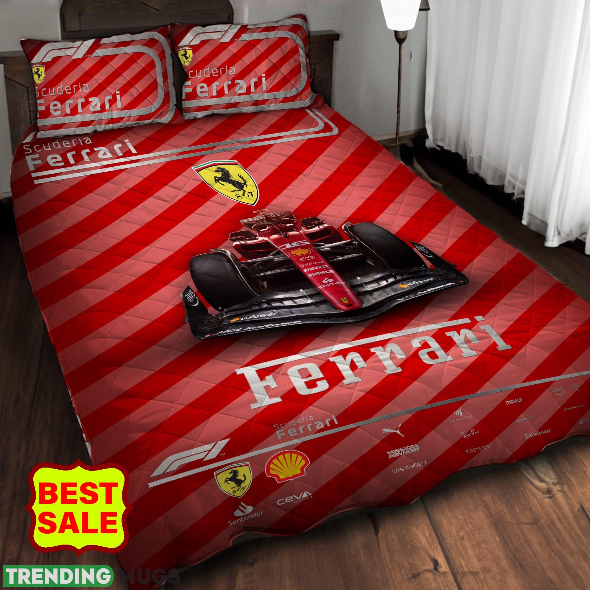 Scuderia Ferrari Big Logo Christmas Quilt Sets Comfort Full Size King Queen Twin Quilt Set Scuderia Ferrari Big Logo Christmas Quilt Sets Comfort Full Size King Queen Twin Quilt Set