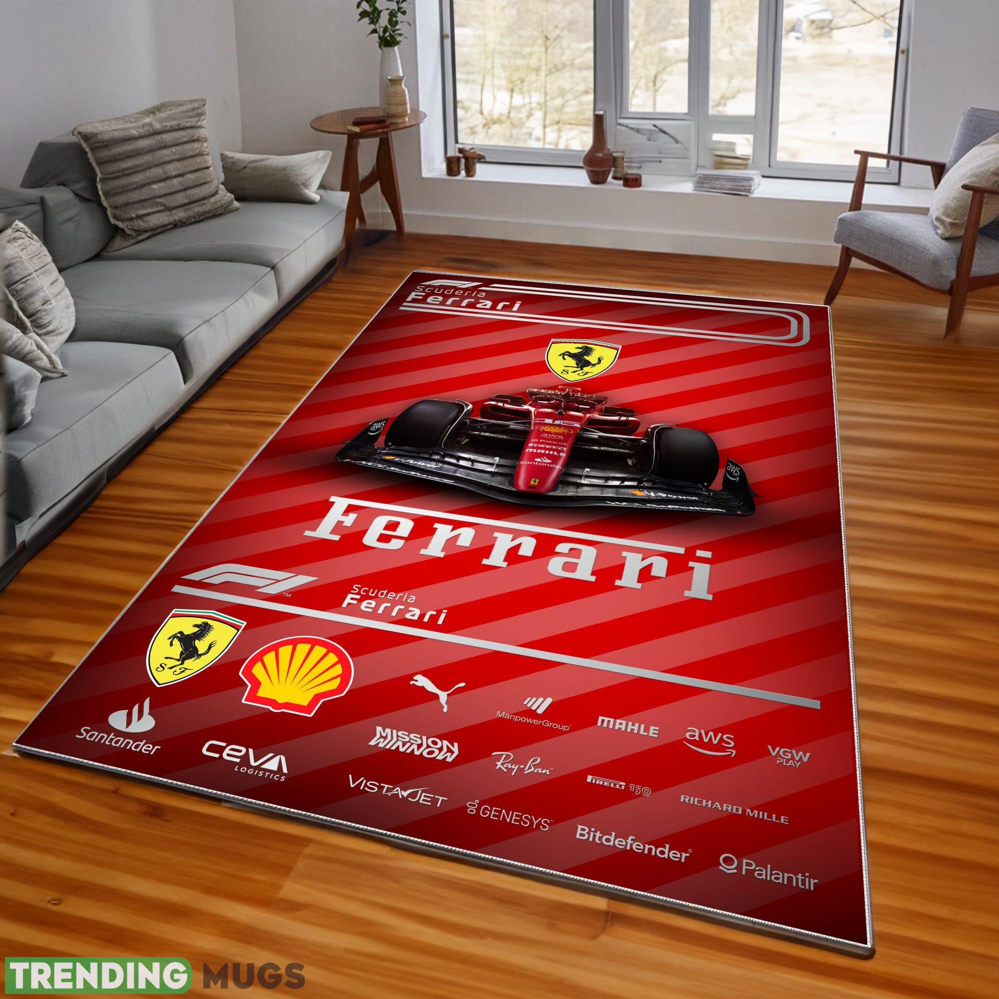 Scuderia Ferrari F1 Team Racing Style 3 Area Rugs Living Room Indoor - Scuderia Ferrari F1 Team Rugs_1 Scuderia Ferrari F1 Team Racing Style 3 Area Rugs Living Room Indoor - Scuderia Ferrari F1 Team Rugs_1