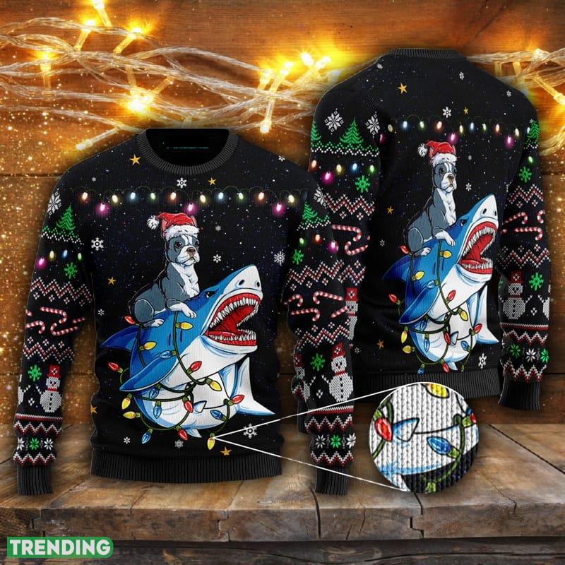Shark Boston Terrier Ugly Christmas Sweater Men And Women Gift For Christmas - Shark Boston Terrier Ugly Christmas Sweater For Men & Women US3135_1 Shark Boston Terrier Ugly Christmas Sweater Men And Women Gift For Christmas - Shark Boston Terrier Ugly Christmas Sweater For Men & Women US3135_1