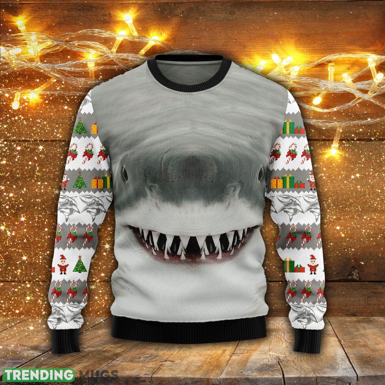 Shark Cute Face Ugly Christmas Sweater Men And Women Gift For Christmas - Shark Cute Face Ugly Christmas Sweater For Men & Women Adult US4370_1 Shark Cute Face Ugly Christmas Sweater Men And Women Gift For Christmas - Shark Cute Face Ugly Christmas Sweater For Men & Women Adult US4370_1