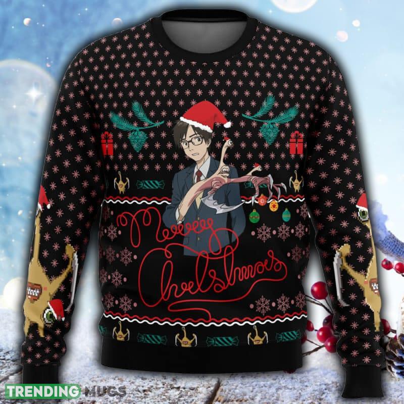 Shinichi Izumi Parasyte Ugly Christmas 3D Sweater For Men And Women Gift Christmas 3D Sweater Shinichi Izumi Parasyte Ugly Christmas 3D Sweater For Men And Women Gift Christmas 3D Sweater