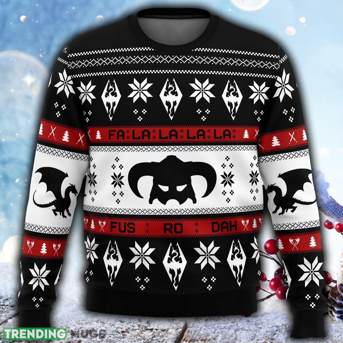 Skyrim Fusrodah Ugly Christmas 3D Sweater For Men And Women Gift Christmas - Skyrim Fusrodah Ugly Christmas Sweater Skyrim Fusrodah Ugly Christmas 3D Sweater For Men And Women Gift Christmas - Skyrim Fusrodah Ugly Christmas Sweater