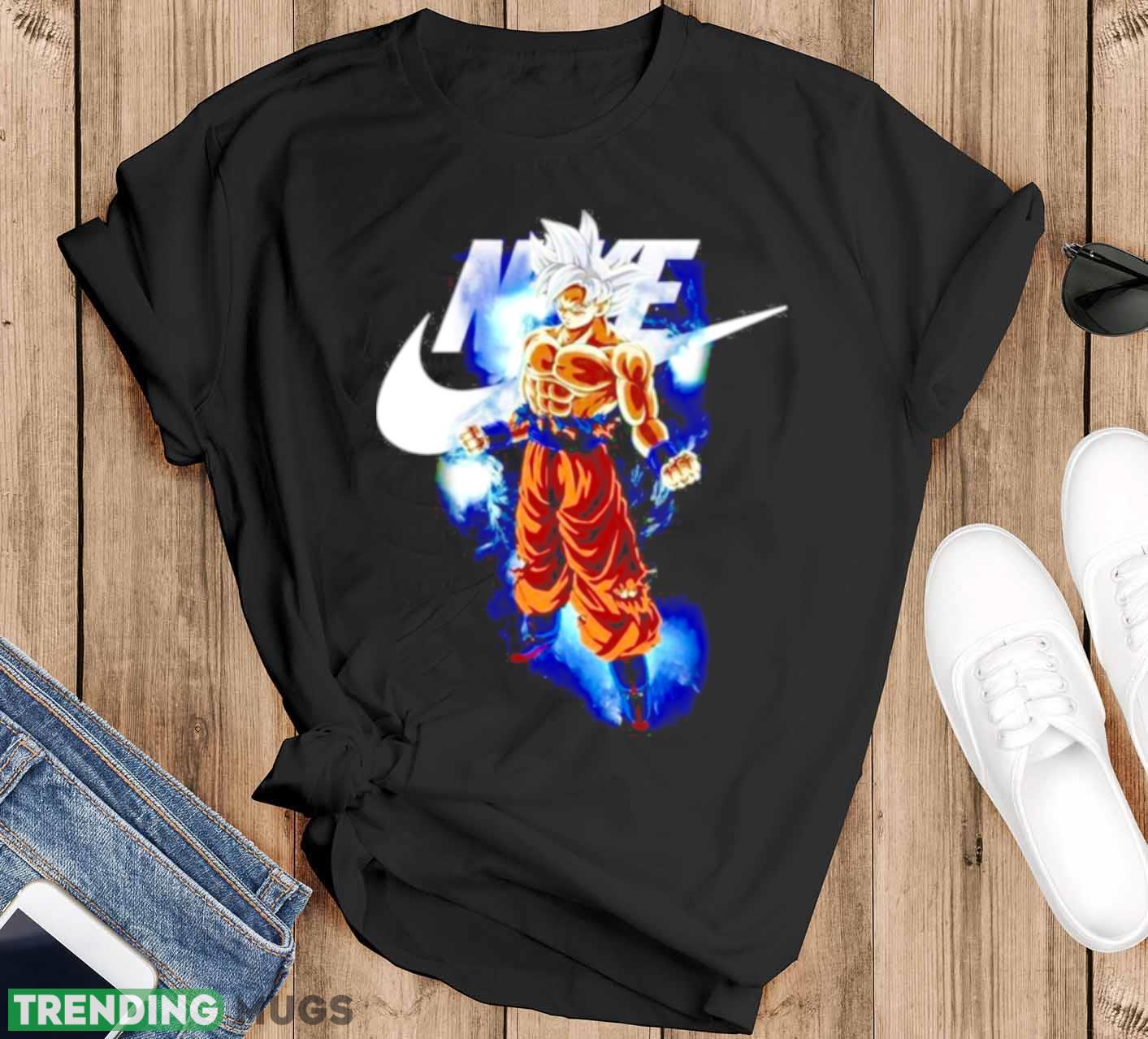 son Goku Nike logo shirt - Black T-Shirt son Goku Nike logo shirt - Black T-Shirt