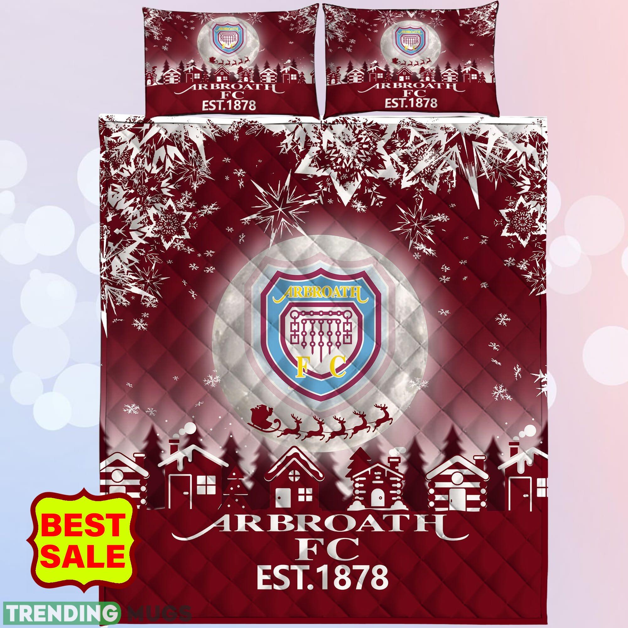 SPFL Arbroath FC Big Logo Christmas Quilt Sets Comfort Full Size King Queen Twin Quilt Set SPFL Arbroath FC Big Logo Christmas Quilt Sets Comfort Full Size King Queen Twin Quilt Set
