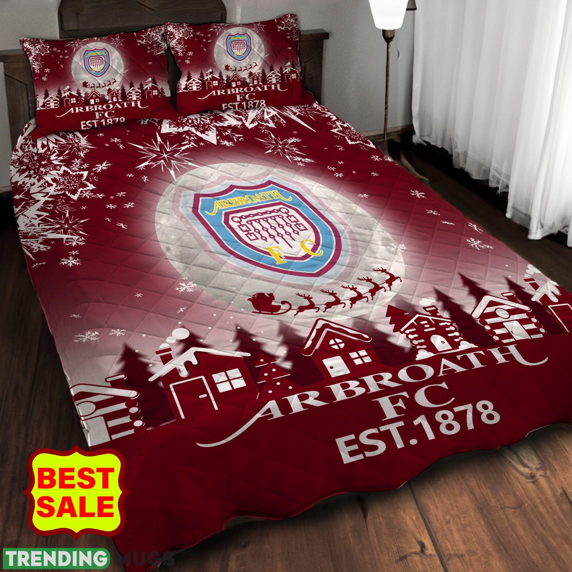 SPFL Arbroath FC Big Logo Christmas Quilt Sets Comfort Full Size King Queen Twin Quilt Set SPFL Arbroath FC Big Logo Christmas Quilt Sets Comfort Full Size King Queen Twin Quilt Set