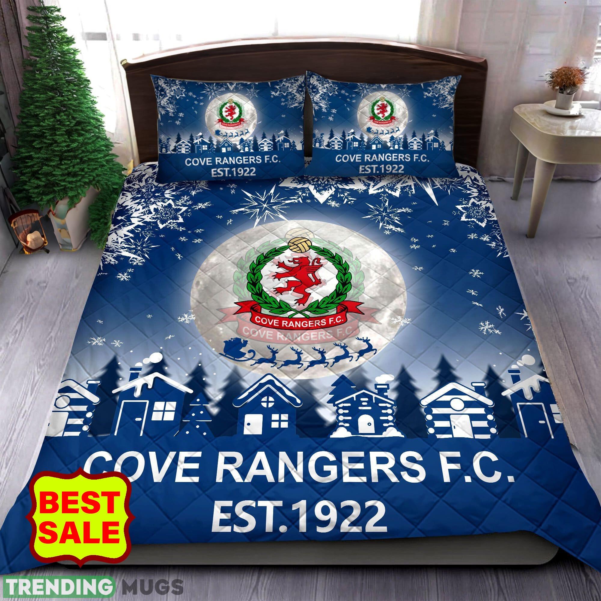 SPFL Cove Rangers FC Big Logo Christmas Quilt Sets Blue Comfort Full Size King Queen Twin - SPFL Cove Rangers FC Quilt Set_1 SPFL Cove Rangers FC Big Logo Christmas Quilt Sets Blue Comfort Full Size King Queen Twin - SPFL Cove Rangers FC Quilt Set_1