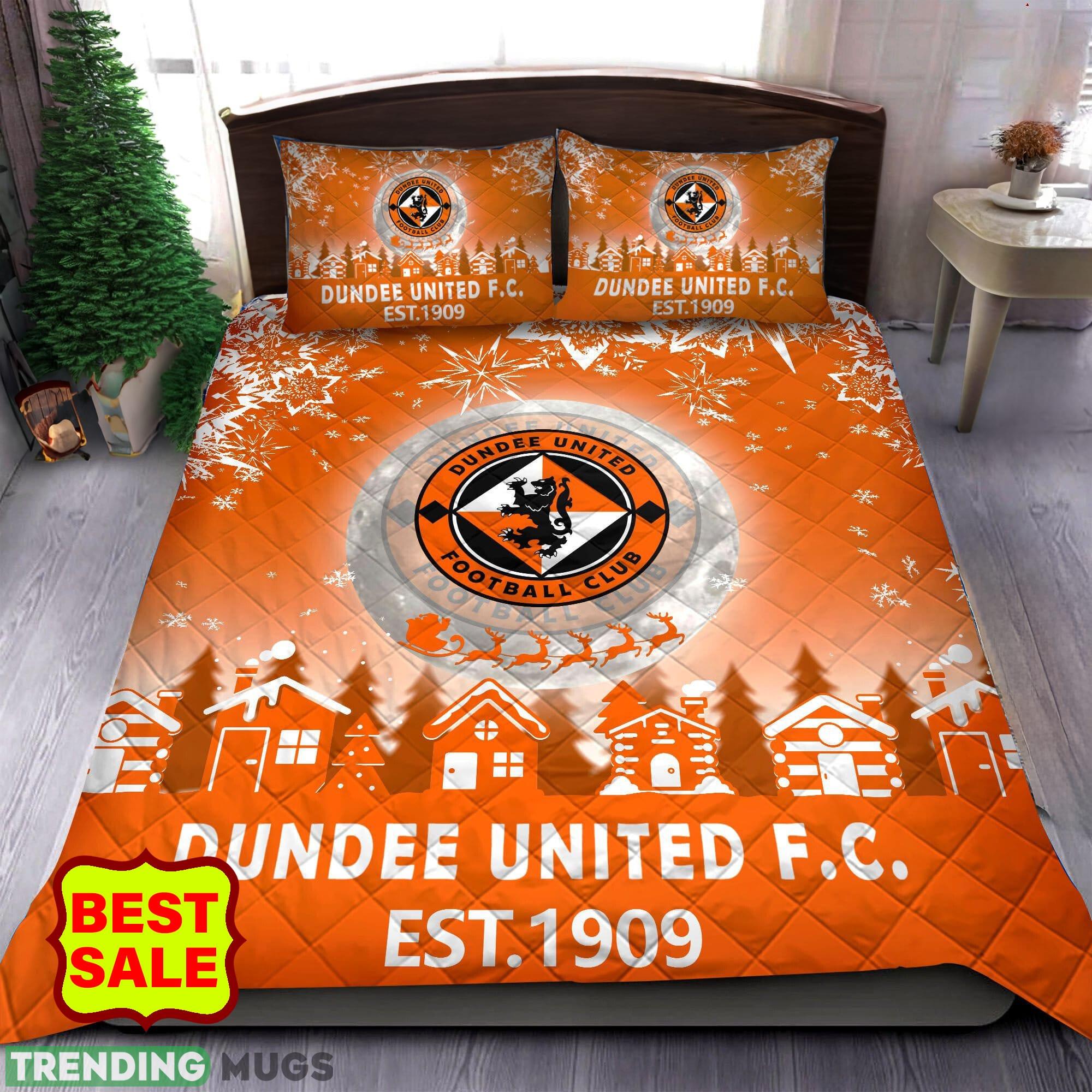 SPFL Dundee United FC Big Logo Christmas Quilt Sets Comfort Full Size King Queen Twin - SPFL Dundee United FC Quilt Set_1 SPFL Dundee United FC Big Logo Christmas Quilt Sets Comfort Full Size King Queen Twin - SPFL Dundee United FC Quilt Set_1