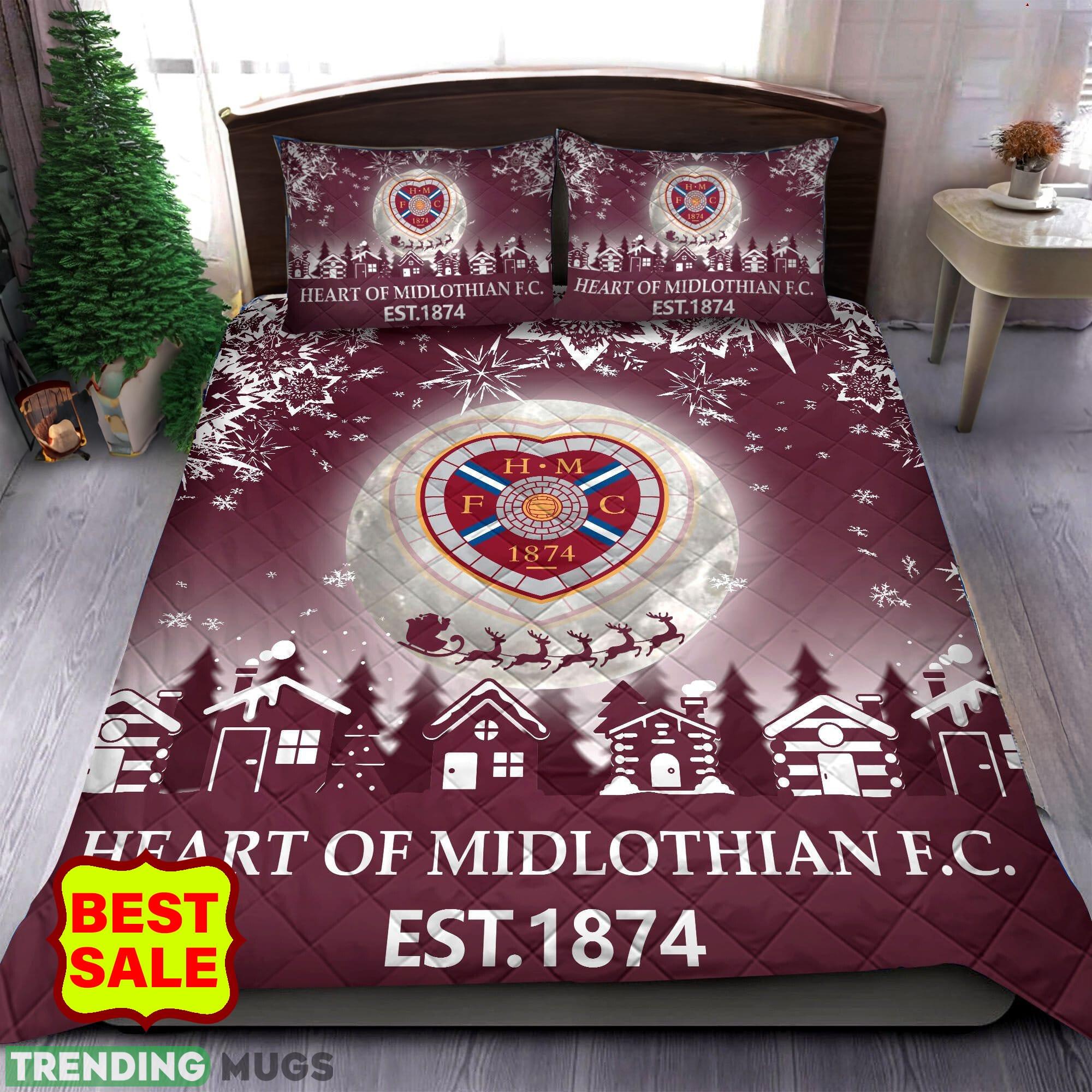 SPFL Heart of Midlothian FC Fans Comfort Quilt Sets Full Size King Queen - SPFL Heart of Midlothian FC Quilt Set_1 SPFL Heart of Midlothian FC Fans Comfort Quilt Sets Full Size King Queen - SPFL Heart of Midlothian FC Quilt Set_1