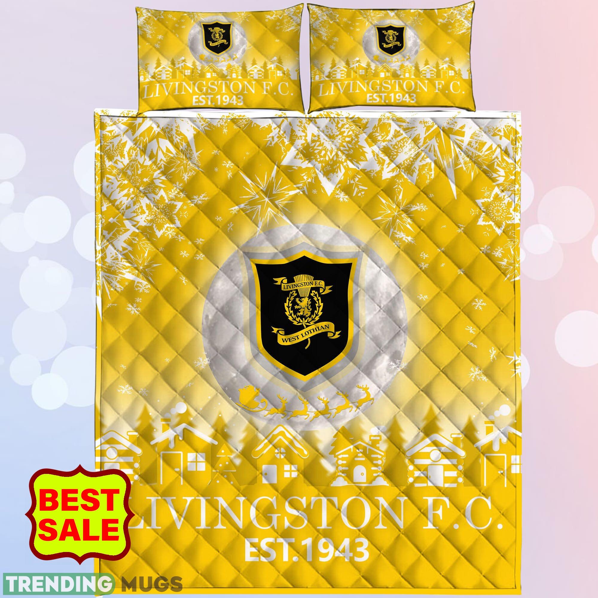 SPFL Livingston FC Big Logo Christmas Quilt Sets Yellow Full Size King Queen Twin Quilt Set SPFL Livingston FC Big Logo Christmas Quilt Sets Yellow Full Size King Queen Twin Quilt Set