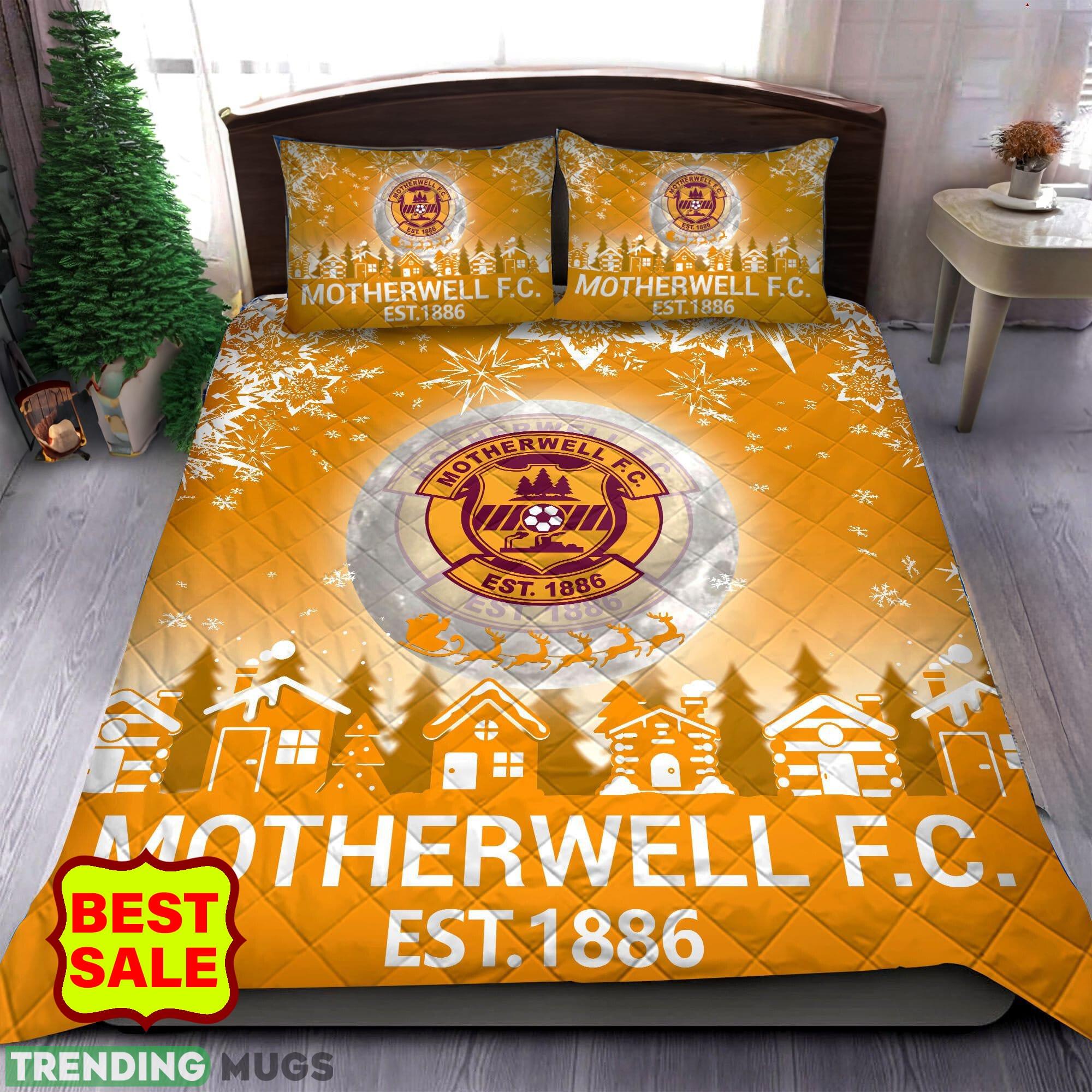 SPFL Motherwell FC Big Logo Christmas Quilt Sets Full Size King Queen Twin - SPFL Motherwell FC Quilt Set_1 SPFL Motherwell FC Big Logo Christmas Quilt Sets Full Size King Queen Twin - SPFL Motherwell FC Quilt Set_1