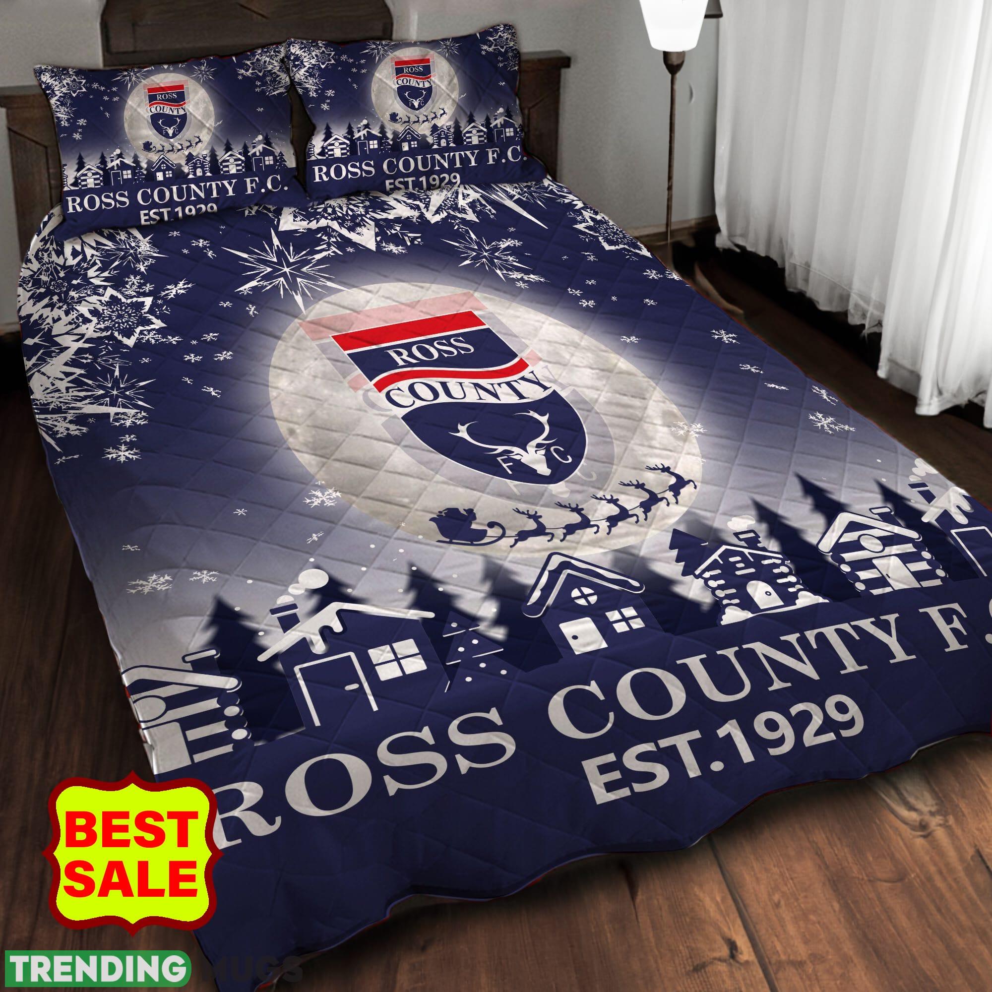 SPFL Ross County Big Logo Christmas Quilt Sets Full Size King Queen Twin Quilt Set SPFL Ross County Big Logo Christmas Quilt Sets Full Size King Queen Twin Quilt Set