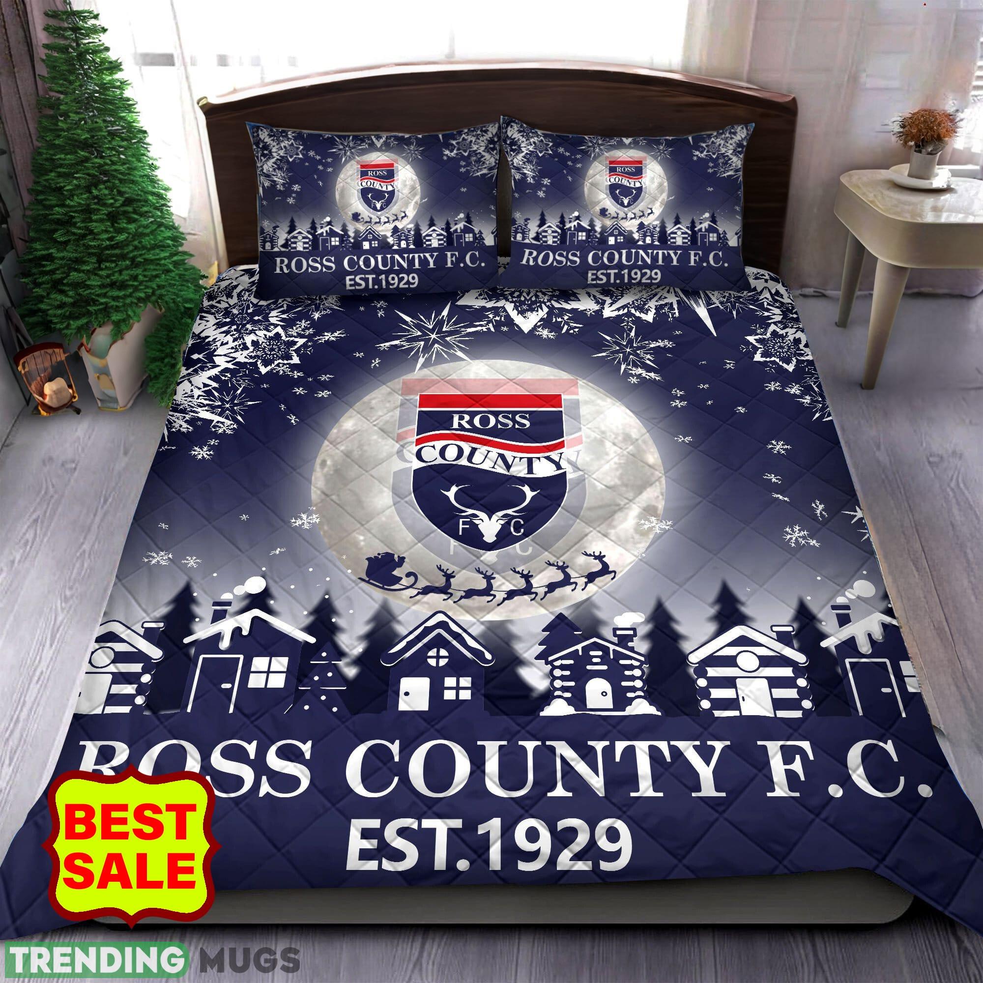SPFL Ross County Big Logo Christmas Quilt Sets Full Size King Queen Twin - SPFL Ross County Quilt Set_1 SPFL Ross County Big Logo Christmas Quilt Sets Full Size King Queen Twin - SPFL Ross County Quilt Set_1