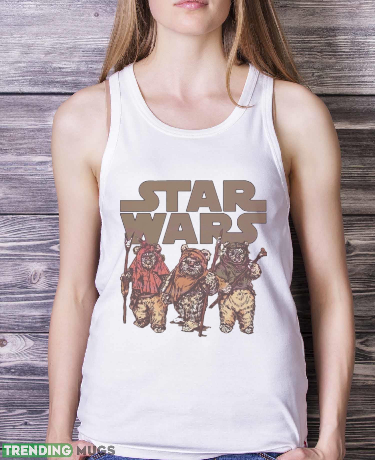 Star Wars Wicket Ewoks Endor Group Retro Shirt Light Shirt Star Wars Wicket Ewoks Endor Group Retro Shirt Light Shirt