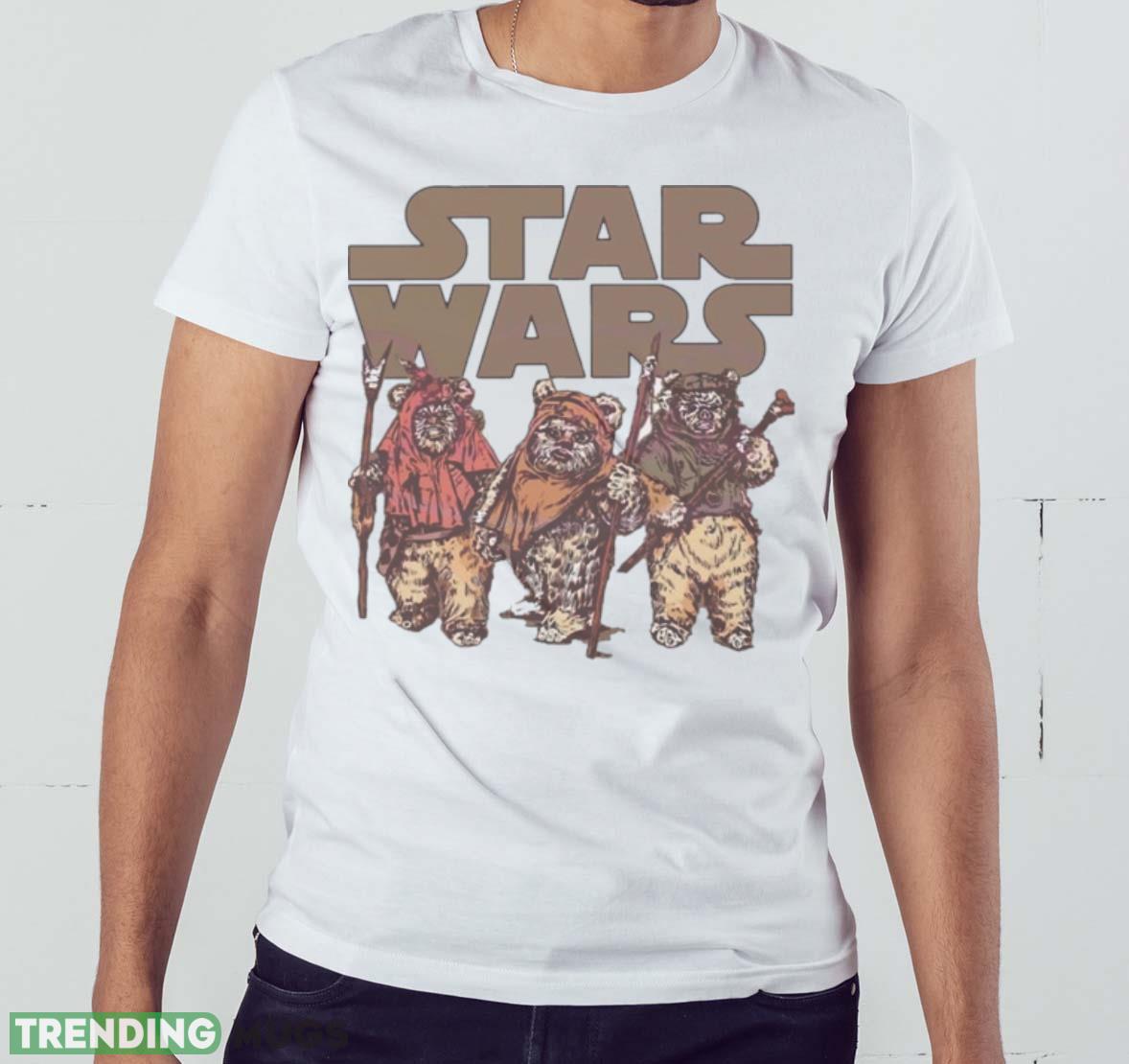 Star Wars Wicket Ewoks Endor Group Retro Shirt Light Shirt Star Wars Wicket Ewoks Endor Group Retro Shirt Light Shirt
