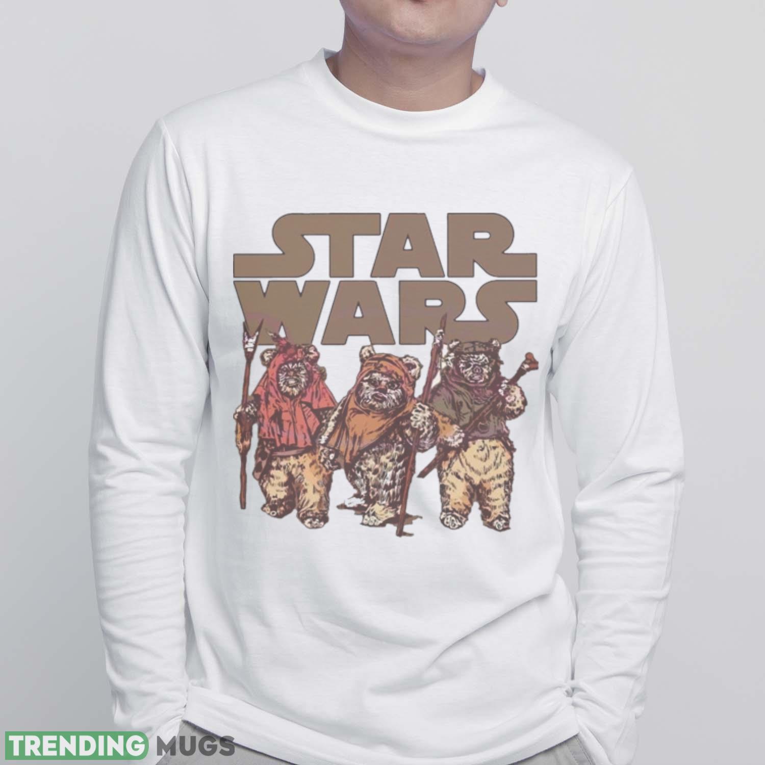 Star Wars Wicket Ewoks Endor Group Retro Shirt Light Shirt Star Wars Wicket Ewoks Endor Group Retro Shirt Light Shirt