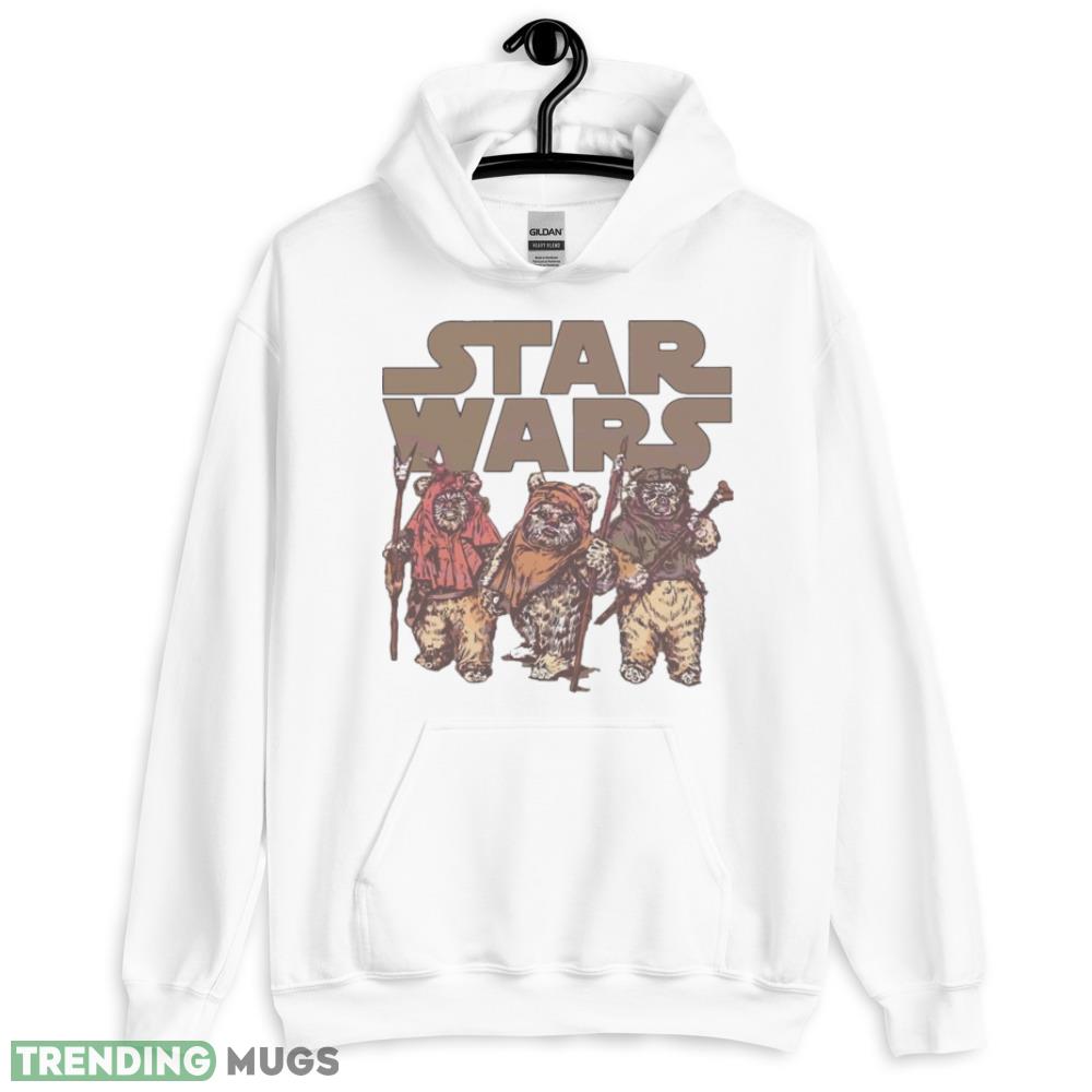 Star Wars Wicket Ewoks Endor Group Retro Shirt - 18500 Unisex Heavy Blend Hooded Sweatshirt-1 Star Wars Wicket Ewoks Endor Group Retro Shirt - 18500 Unisex Heavy Blend Hooded Sweatshirt-1