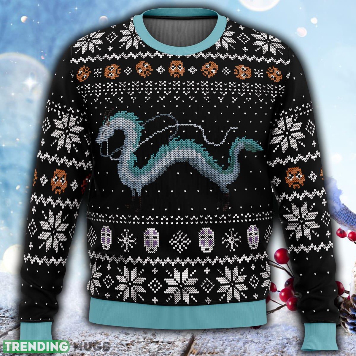 Studio Ghibli Haku Spirited Away Miyazaki Ugly Christmas 3D Sweater For Men And Women Gift Christmas - Studio Ghibli Haku Spirited Away Miyazaki Ugly Christmas Sweater Studio Ghibli Haku Spirited Away Miyazaki Ugly Christmas 3D Sweater For Men And Women Gift Christmas - Studio Ghibli Haku Spirited Away Miyazaki Ugly Christmas Sweater