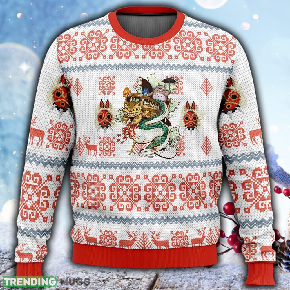 Studio Ghibli Light Ugly Christmas 3D Sweater For Men And Women Gift Christmas - Studio Ghibli Light Ugly Christmas Sweater Studio Ghibli Light Ugly Christmas 3D Sweater For Men And Women Gift Christmas - Studio Ghibli Light Ugly Christmas Sweater