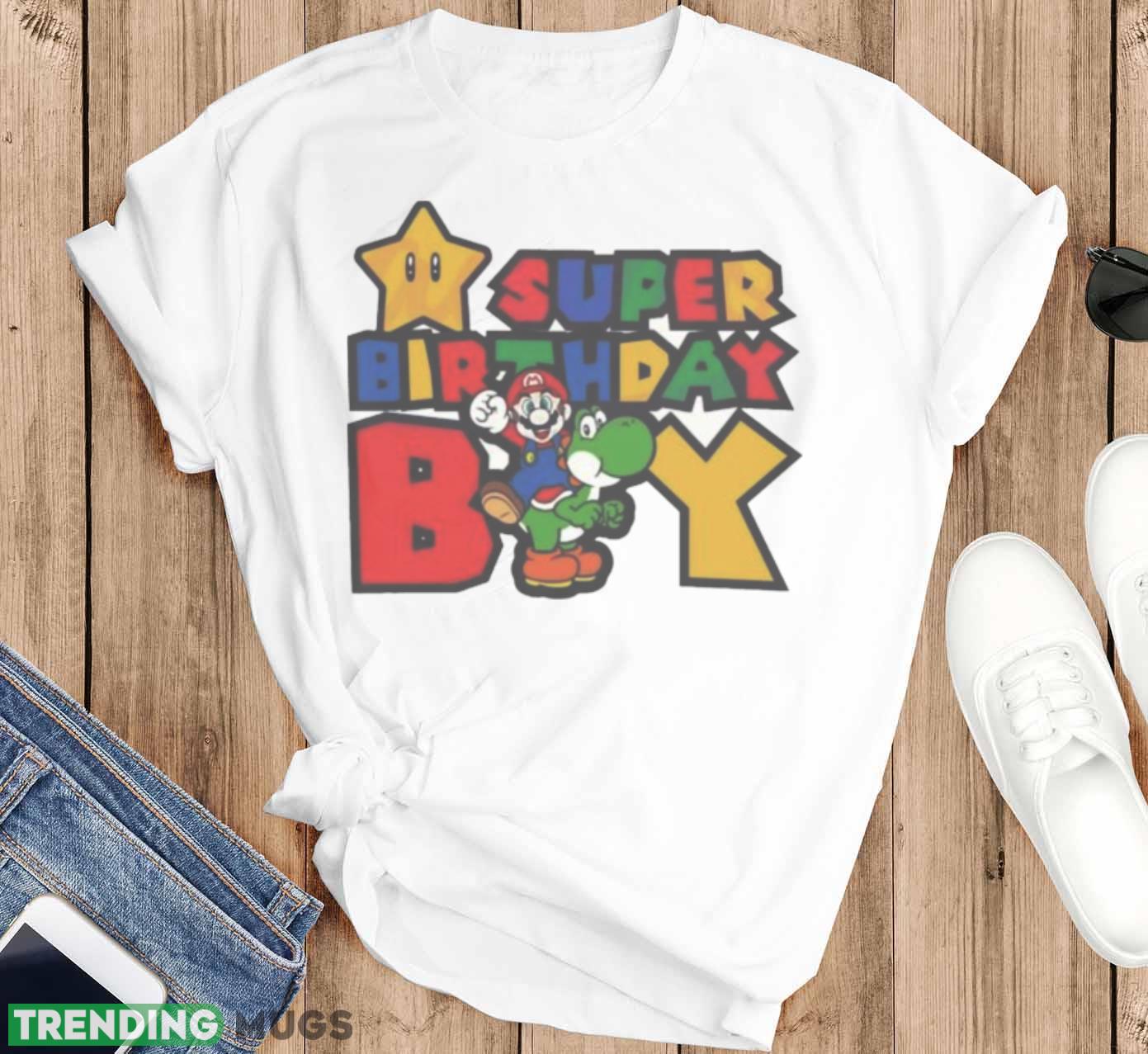 Super Birthday Boy SVG Super Mario Shirt Light Shirt Super Birthday Boy SVG Super Mario Shirt Light Shirt