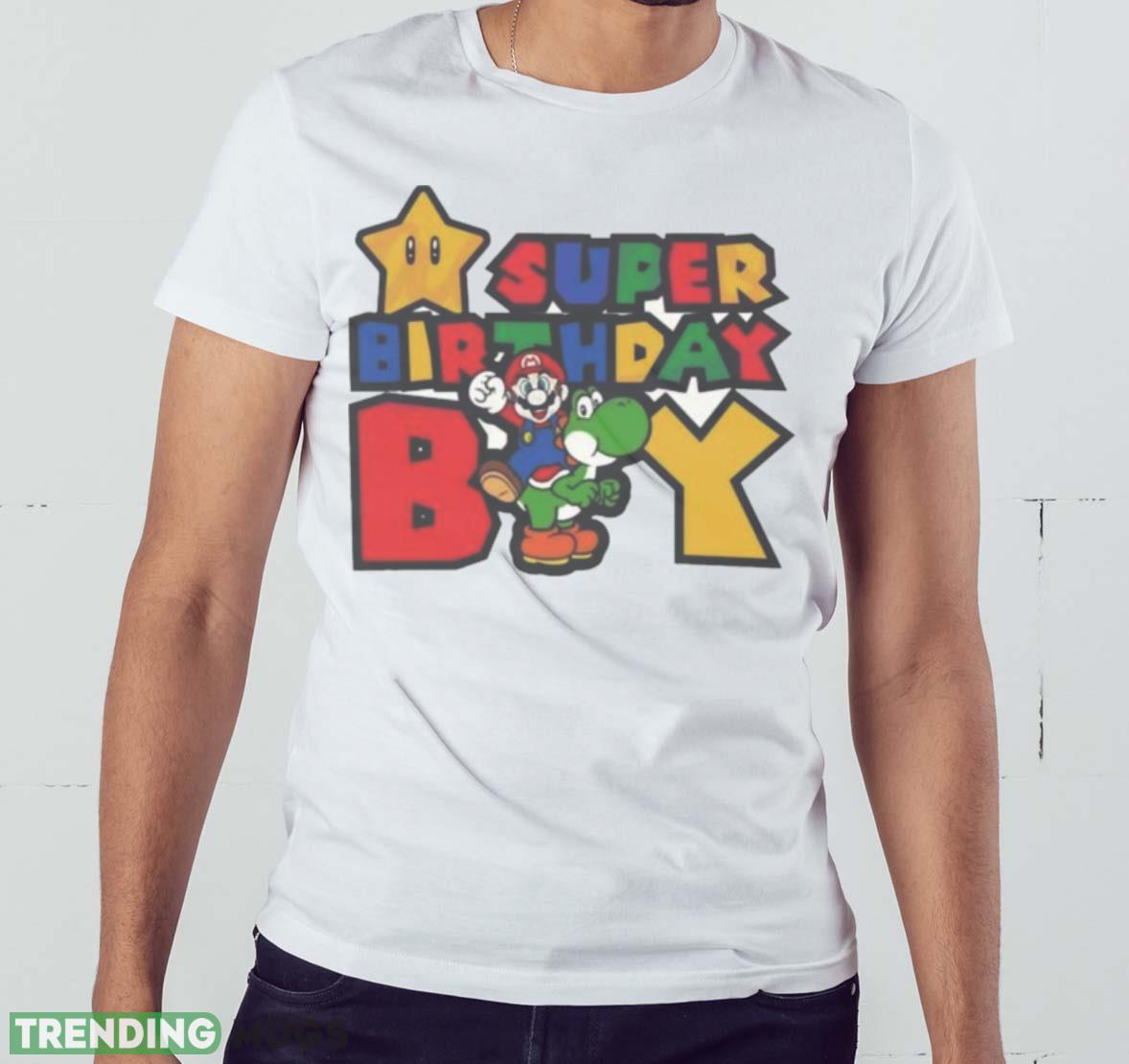 Super Birthday Boy SVG Super Mario Shirt Light Shirt Super Birthday Boy SVG Super Mario Shirt Light Shirt