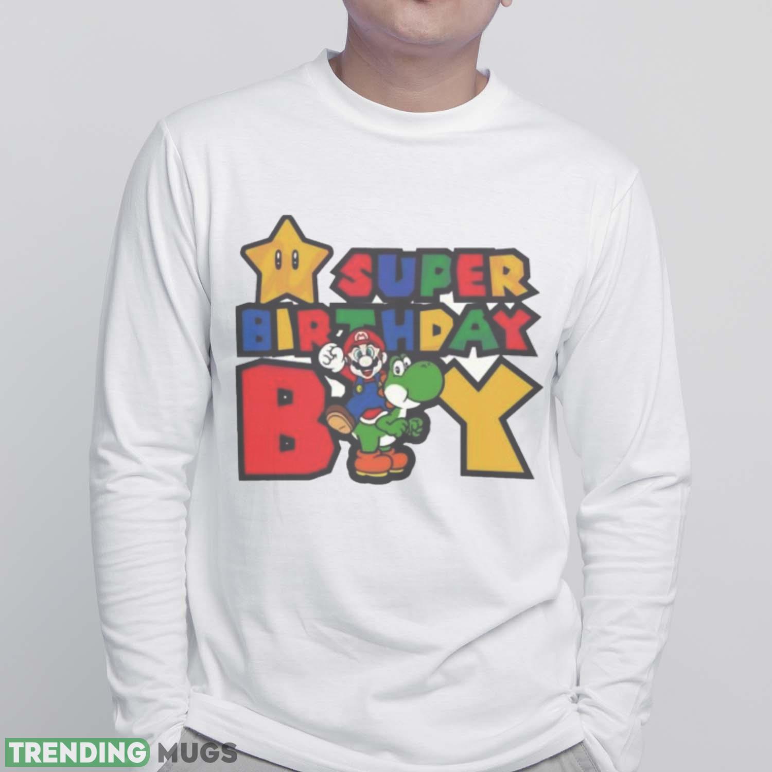 Super Birthday Boy SVG Super Mario Shirt Light Shirt Super Birthday Boy SVG Super Mario Shirt Light Shirt