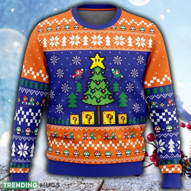 Super Bros Christmas Super Mario Bros. Ugly Christmas 3D Sweater For Men And Women Gift Christmas 3D Sweater Super Bros Christmas Super Mario Bros. Ugly Christmas 3D Sweater For Men And Women Gift Christmas 3D Sweater