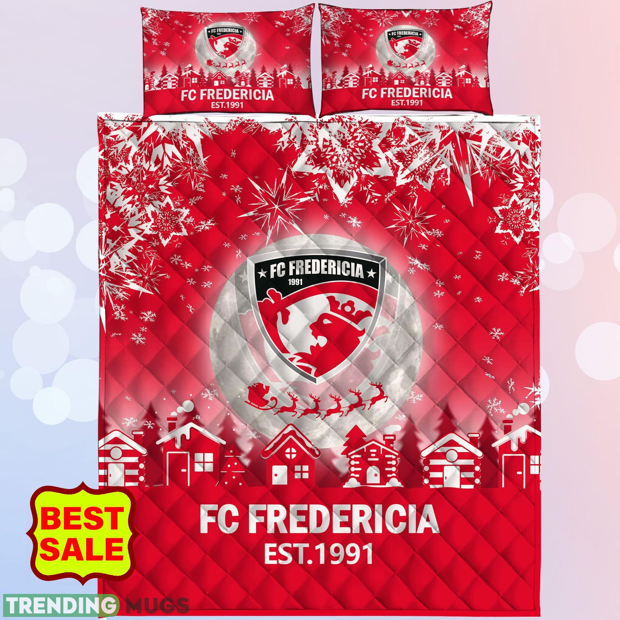 Superliga Danish 1st Division FC Fredericia Big Logo Christmas Red Quilt Sets Full Size King Queen Twin Quilt Set Superliga Danish 1st Division FC Fredericia Big Logo Christmas Red Quilt Sets Full Size King Queen Twin Quilt Set