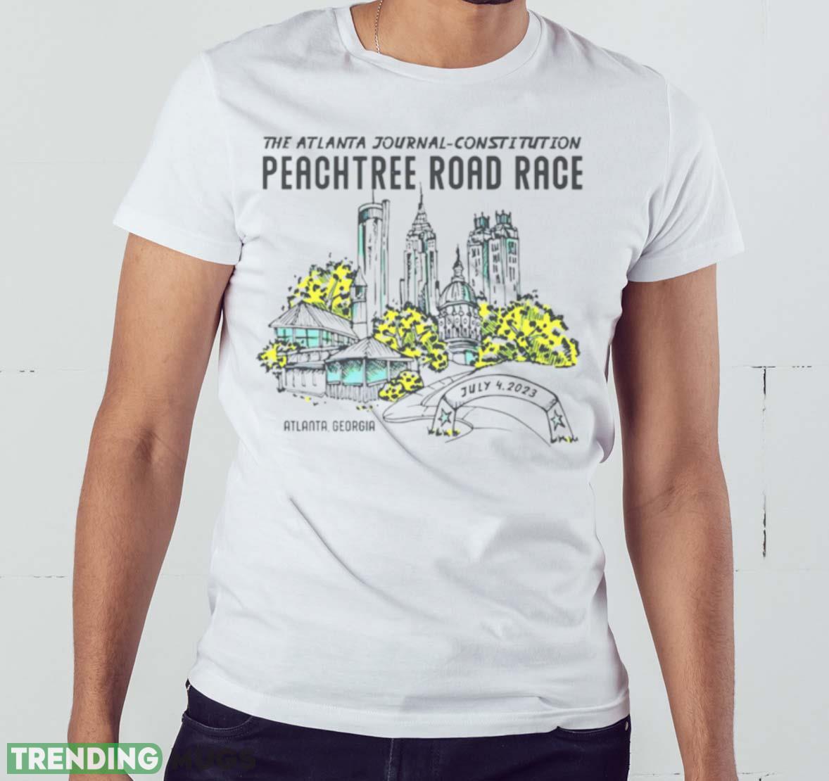 The Atlanta journal constitution peachtree road race shirt Light Shirt The Atlanta journal constitution peachtree road race shirt Light Shirt