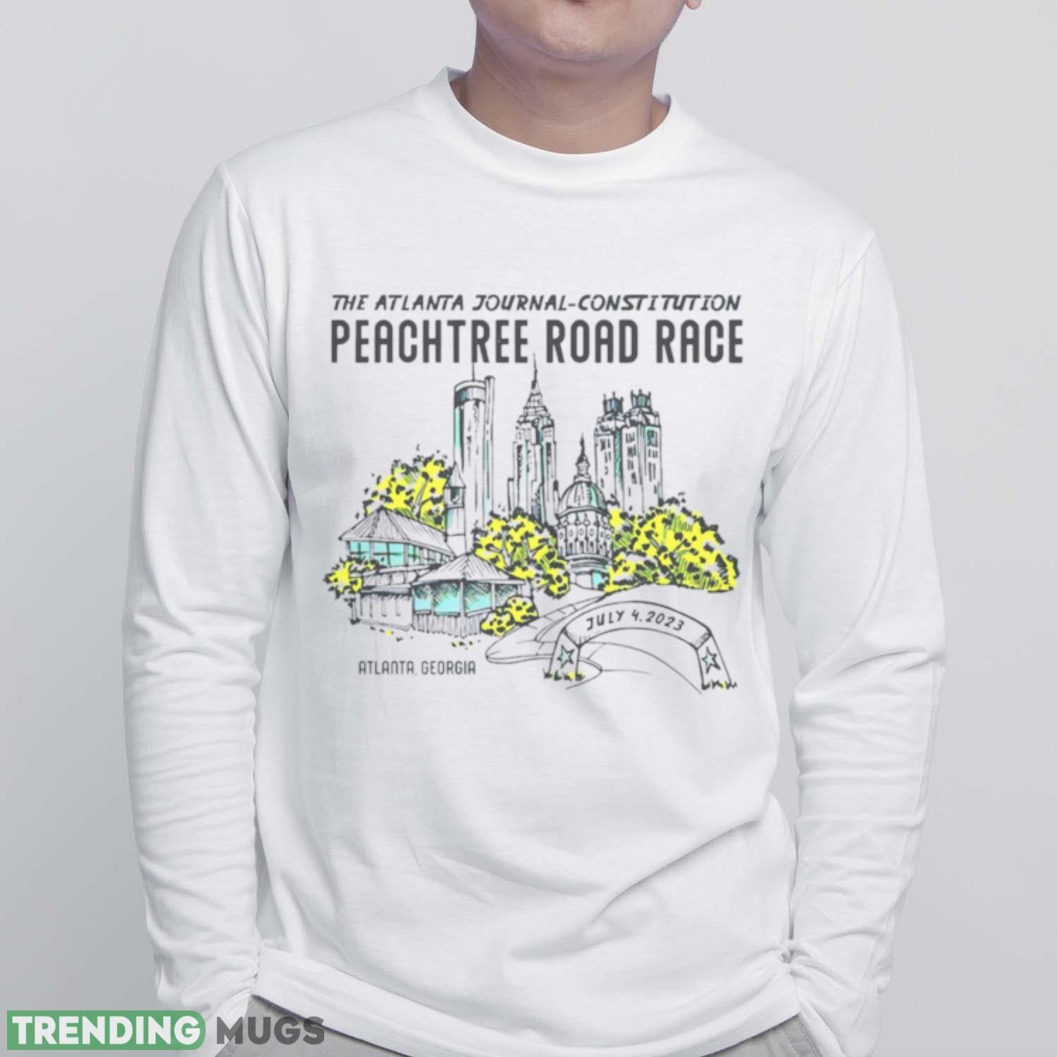 The Atlanta journal constitution peachtree road race shirt Light Shirt The Atlanta journal constitution peachtree road race shirt Light Shirt