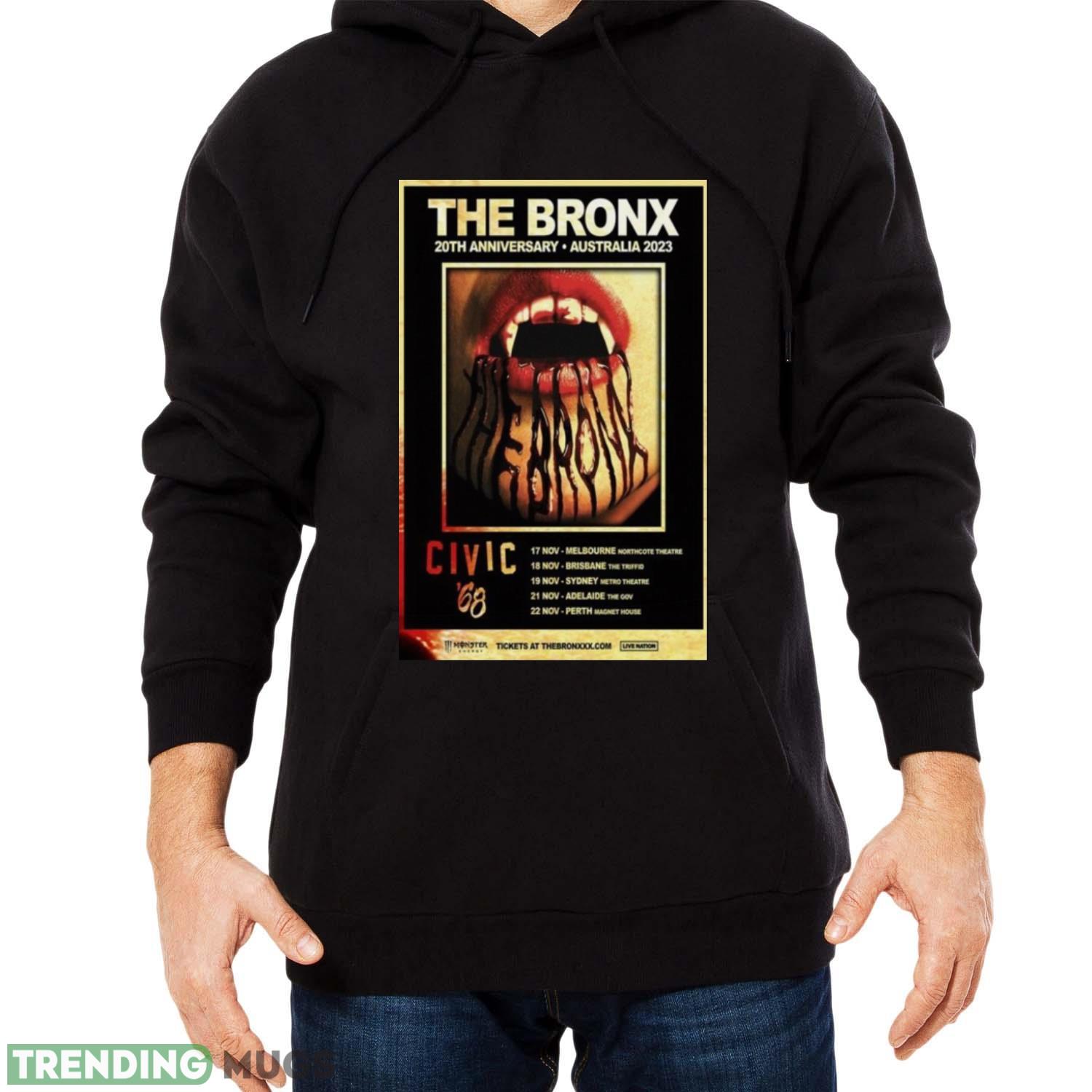 the Bronx 20th Anniversary Tour Australia 2023 Poster Shirt Dark Shirt the Bronx 20th Anniversary Tour Australia 2023 Poster Shirt Dark Shirt