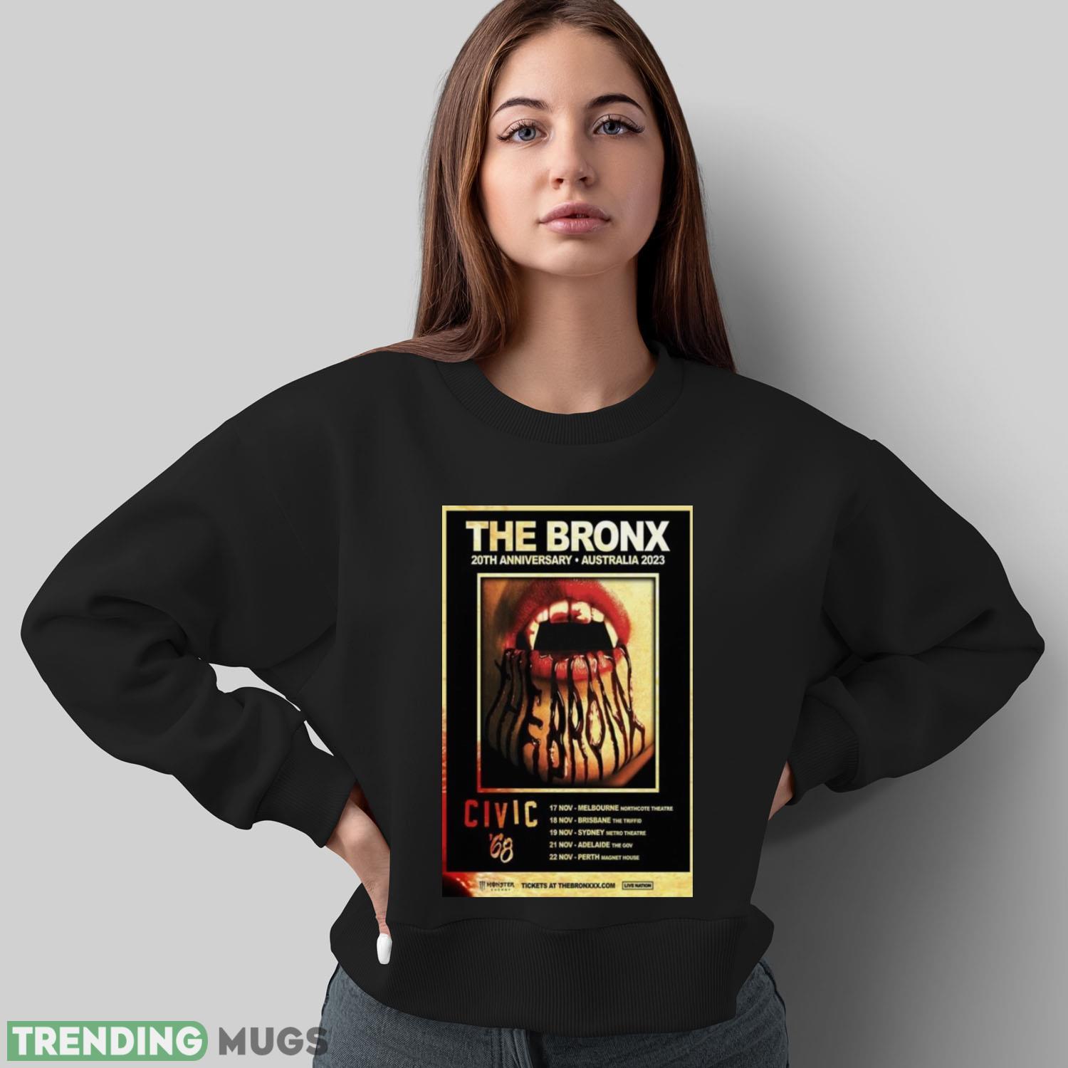 the Bronx 20th Anniversary Tour Australia 2023 Poster Shirt Dark Shirt the Bronx 20th Anniversary Tour Australia 2023 Poster Shirt Dark Shirt