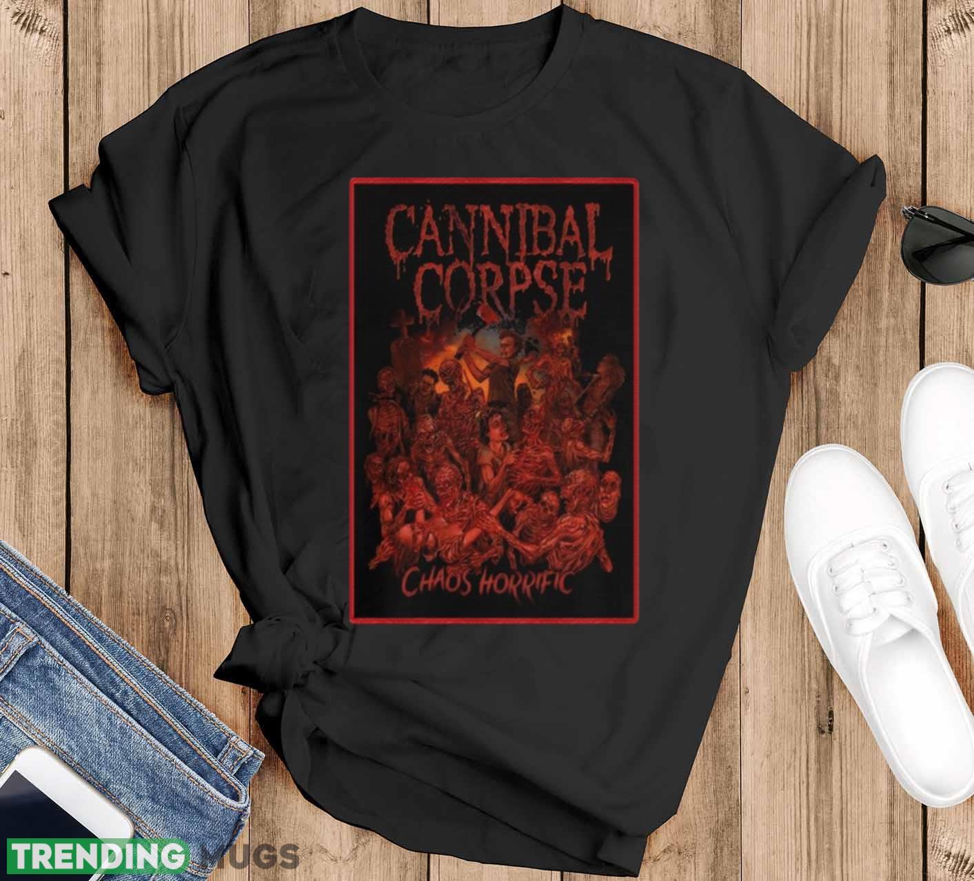 The Cannibal Corpse Chaos Horrific T Shirt - Black T-Shirt The Cannibal Corpse Chaos Horrific T Shirt - Black T-Shirt