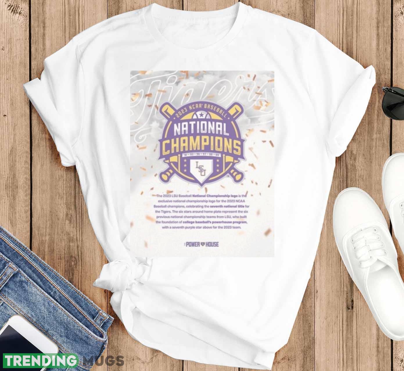 The Powerhouse LSU Tigers The Official Logo Of The 2023 National Champions Home Shirt Light Shirt The Powerhouse LSU Tigers The Official Logo Of The 2023 National Champions Home Shirt Light Shirt