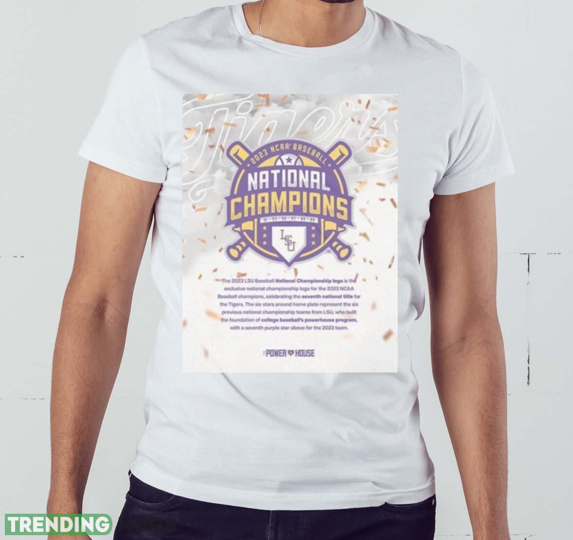 The Powerhouse LSU Tigers The Official Logo Of The 2023 National Champions Home Shirt Light Shirt The Powerhouse LSU Tigers The Official Logo Of The 2023 National Champions Home Shirt Light Shirt