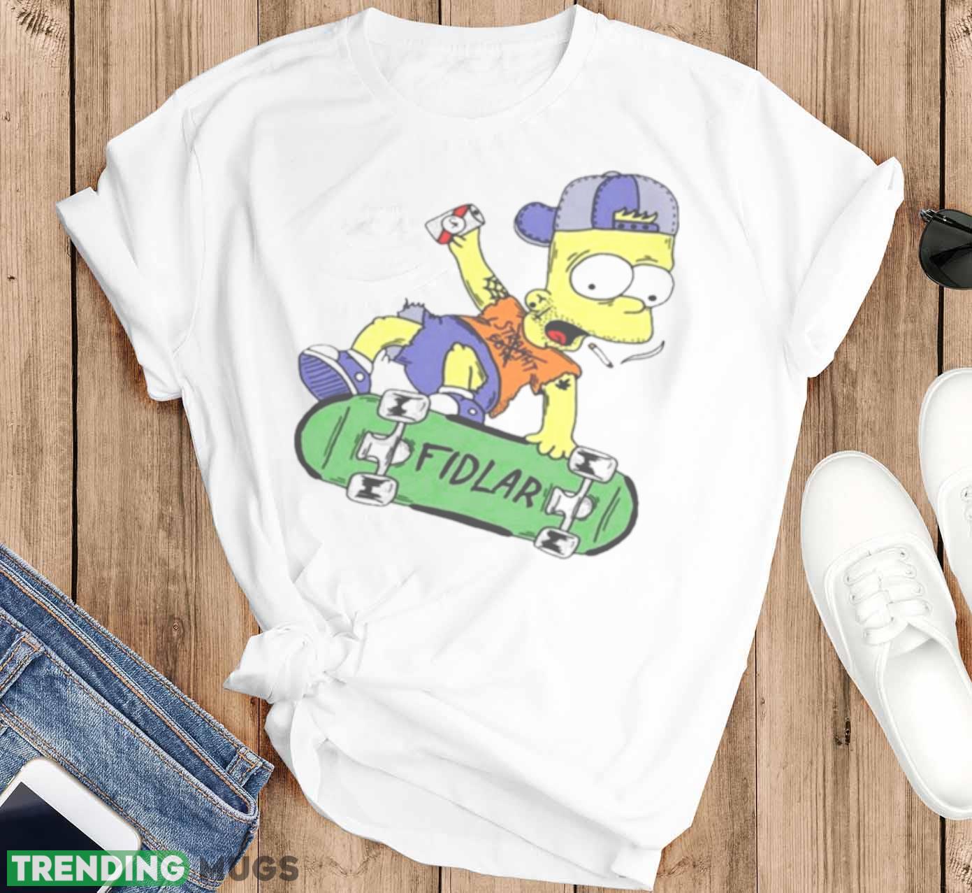 The Simpsons Parody Fidlar Shirt Light Shirt The Simpsons Parody Fidlar Shirt Light Shirt