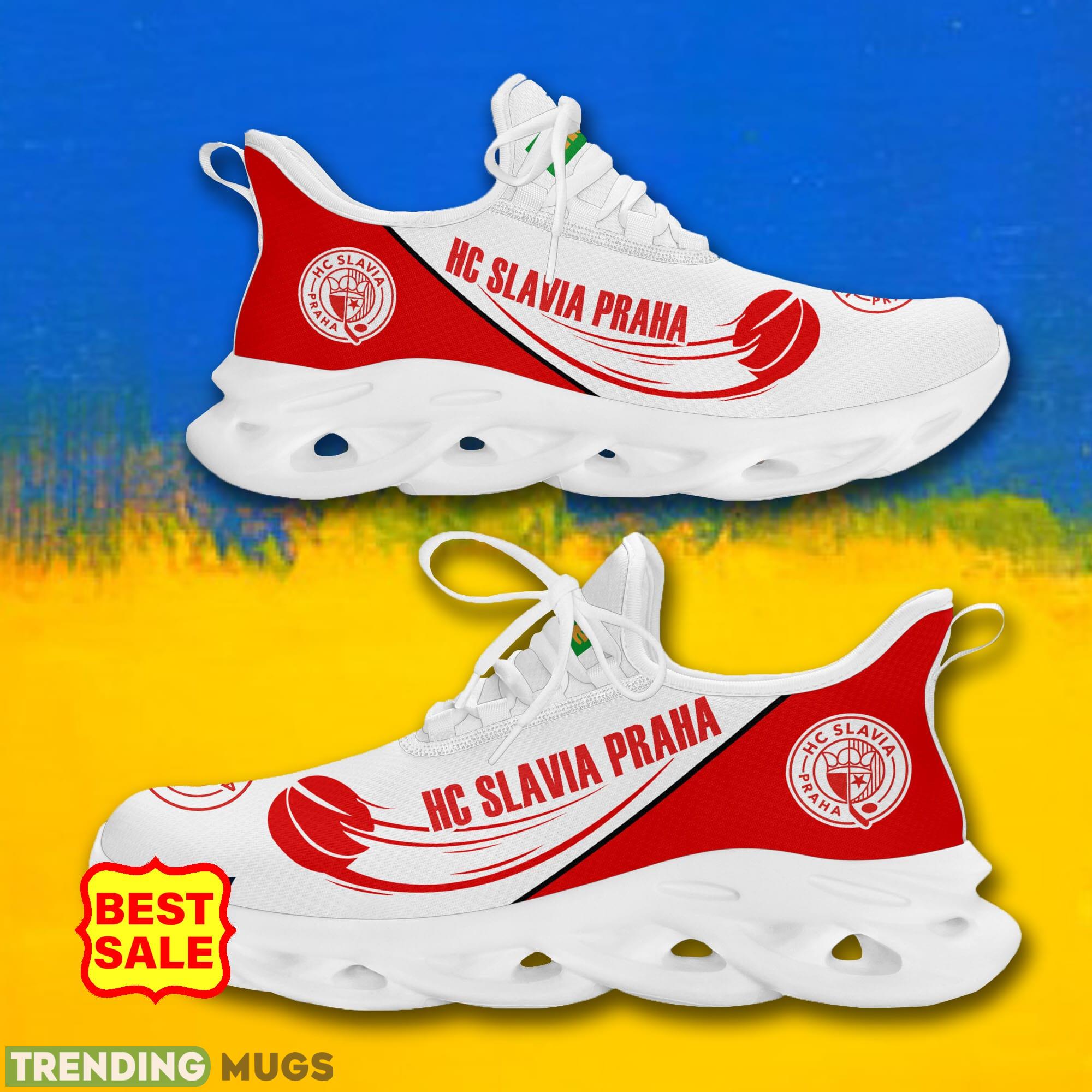 Tipsport Extraliga Running Sneakers HC Slavia Praha Logo Max Soul Shoes For Fans Max Soul Tipsport Extraliga Running Sneakers HC Slavia Praha Logo Max Soul Shoes For Fans Max Soul