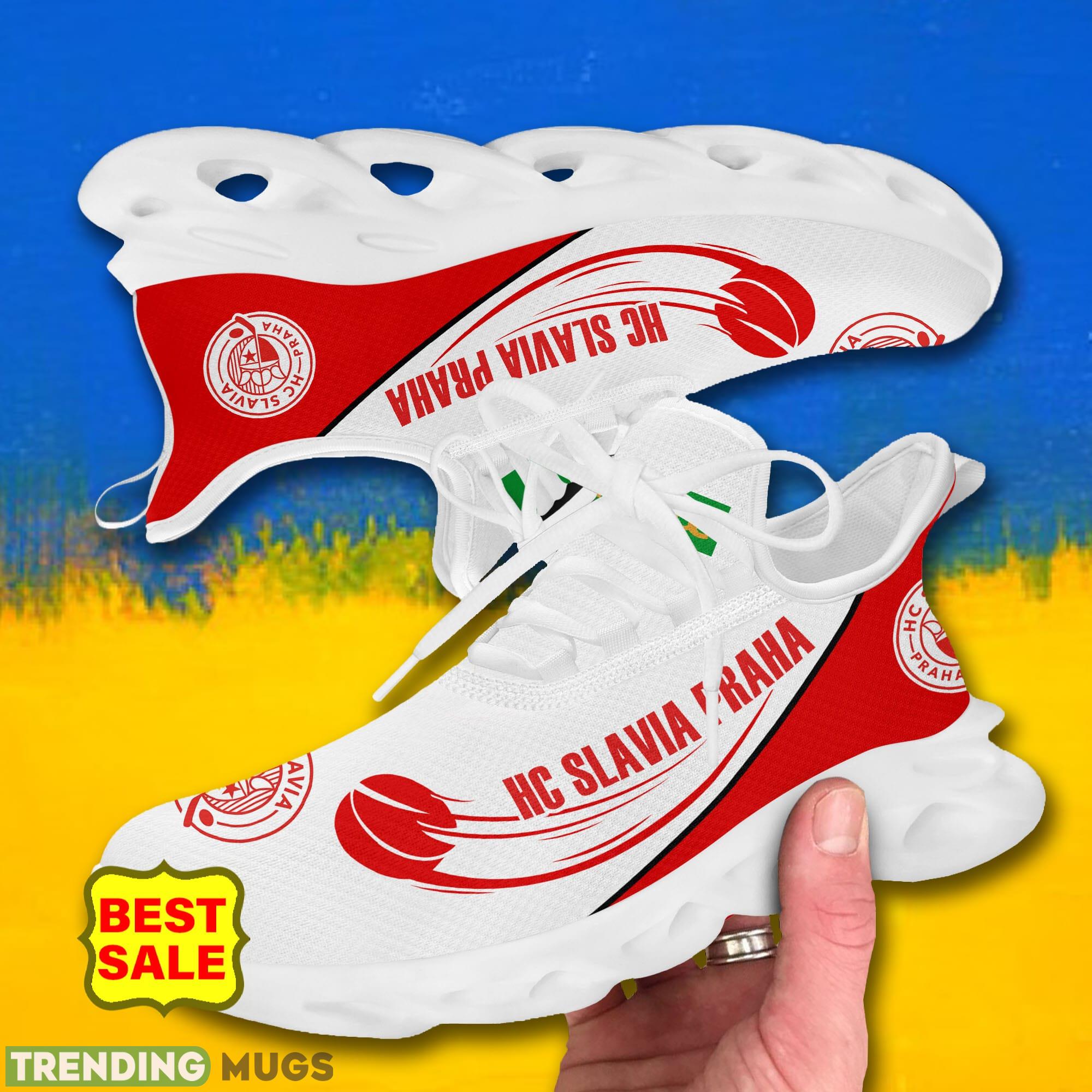 Tipsport Extraliga Running Sneakers HC Slavia Praha Logo Max Soul Shoes For Fans Max Soul Tipsport Extraliga Running Sneakers HC Slavia Praha Logo Max Soul Shoes For Fans Max Soul