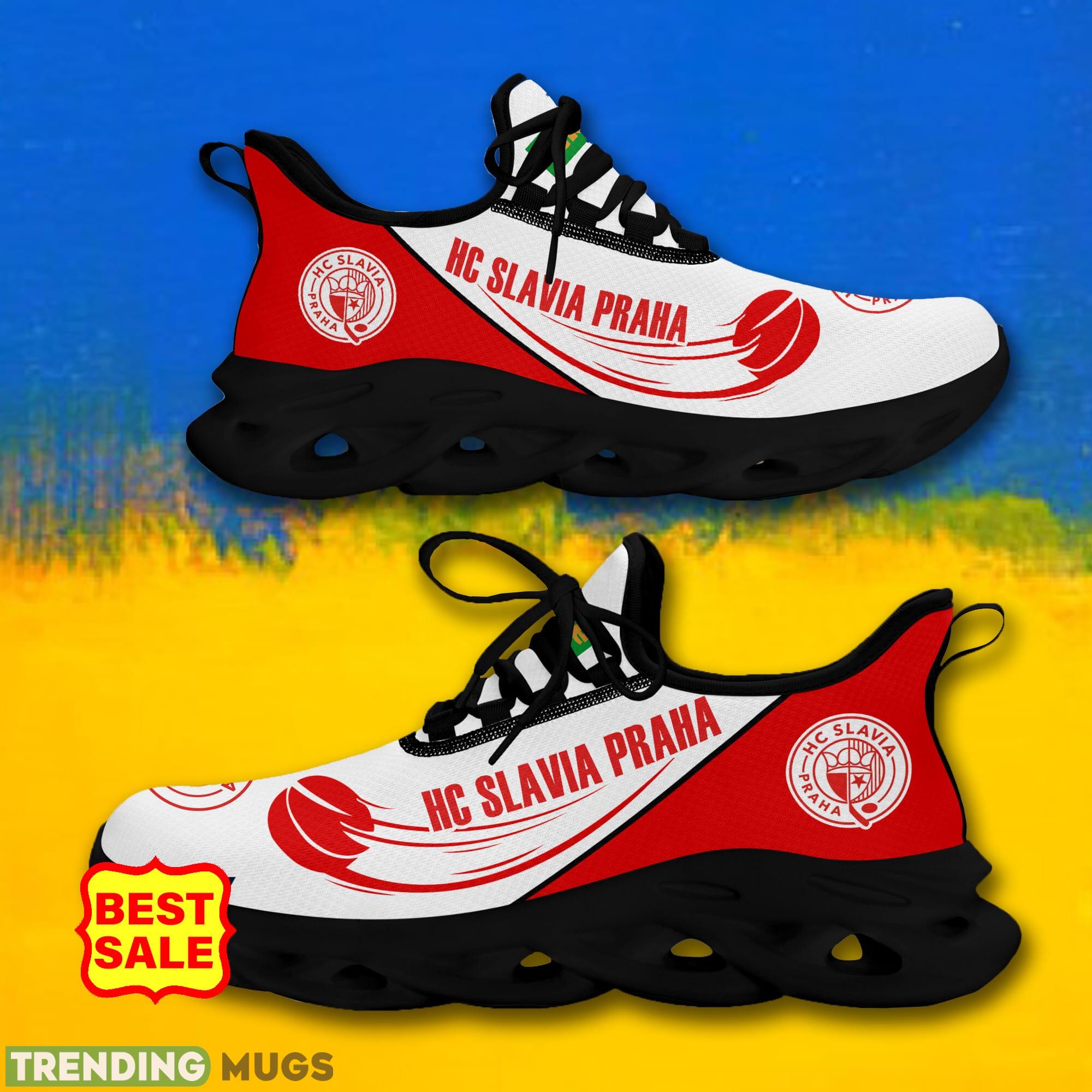 Tipsport Extraliga Running Sneakers HC Slavia Praha Logo Max Soul Shoes For Fans Max Soul Tipsport Extraliga Running Sneakers HC Slavia Praha Logo Max Soul Shoes For Fans Max Soul