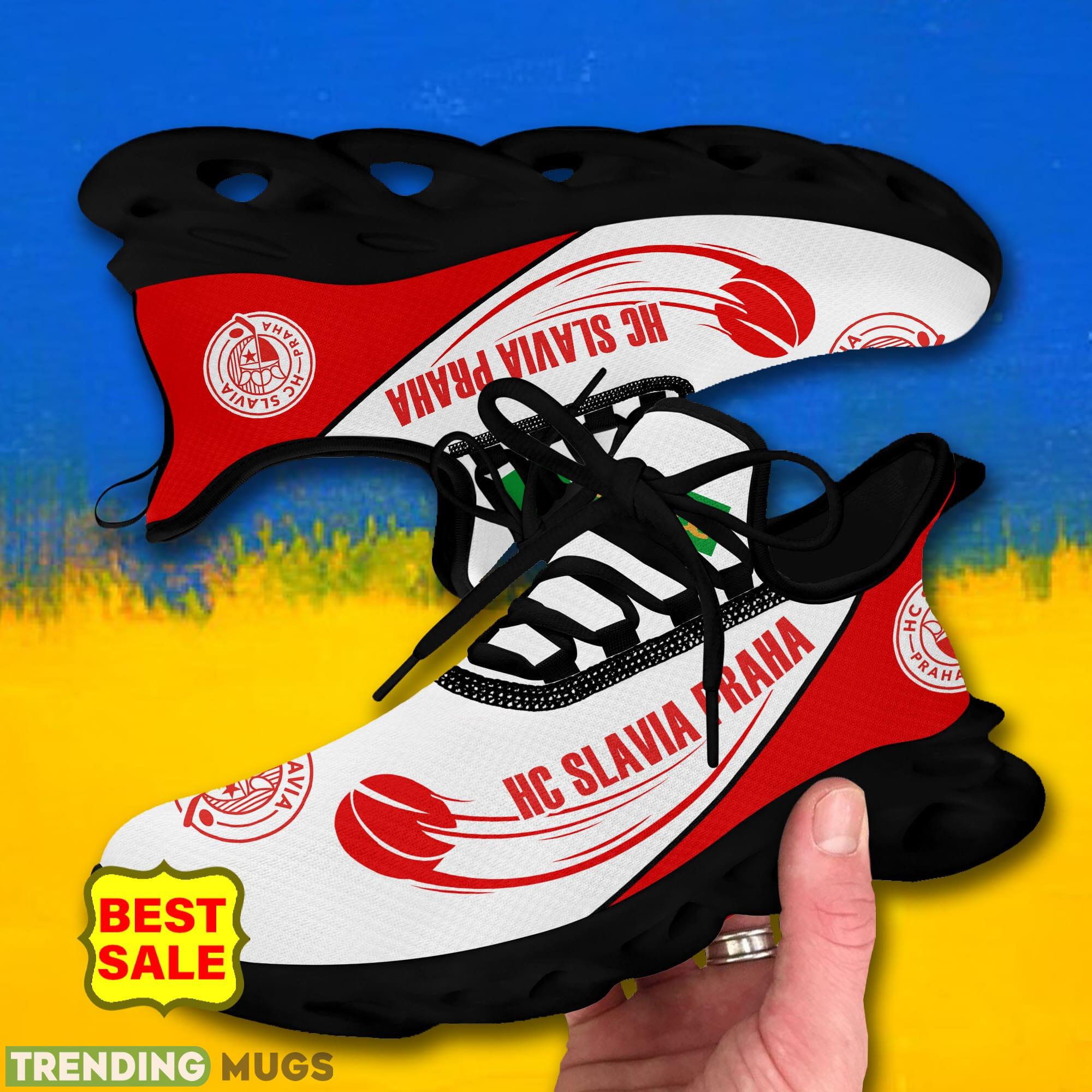 Tipsport Extraliga Running Sneakers HC Slavia Praha Logo Max Soul Shoes For Fans Max Soul Tipsport Extraliga Running Sneakers HC Slavia Praha Logo Max Soul Shoes For Fans Max Soul