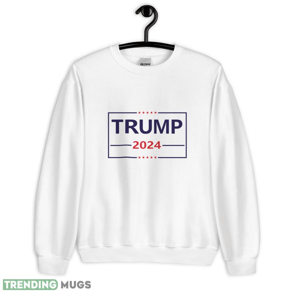 Trump 2024 America First Funny White T Shirt - 18000 Unisex Heavy Blend Crewneck Sweatshirt Trump 2024 America First Funny White T Shirt - 18000 Unisex Heavy Blend Crewneck Sweatshirt