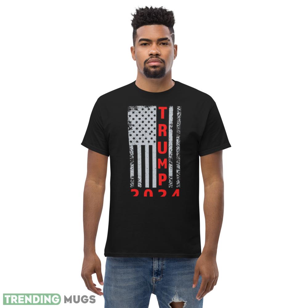 Trump 2024 American Flag USA Gift Black T Shirt Dark Shirt Trump 2024 American Flag USA Gift Black T Shirt Dark Shirt