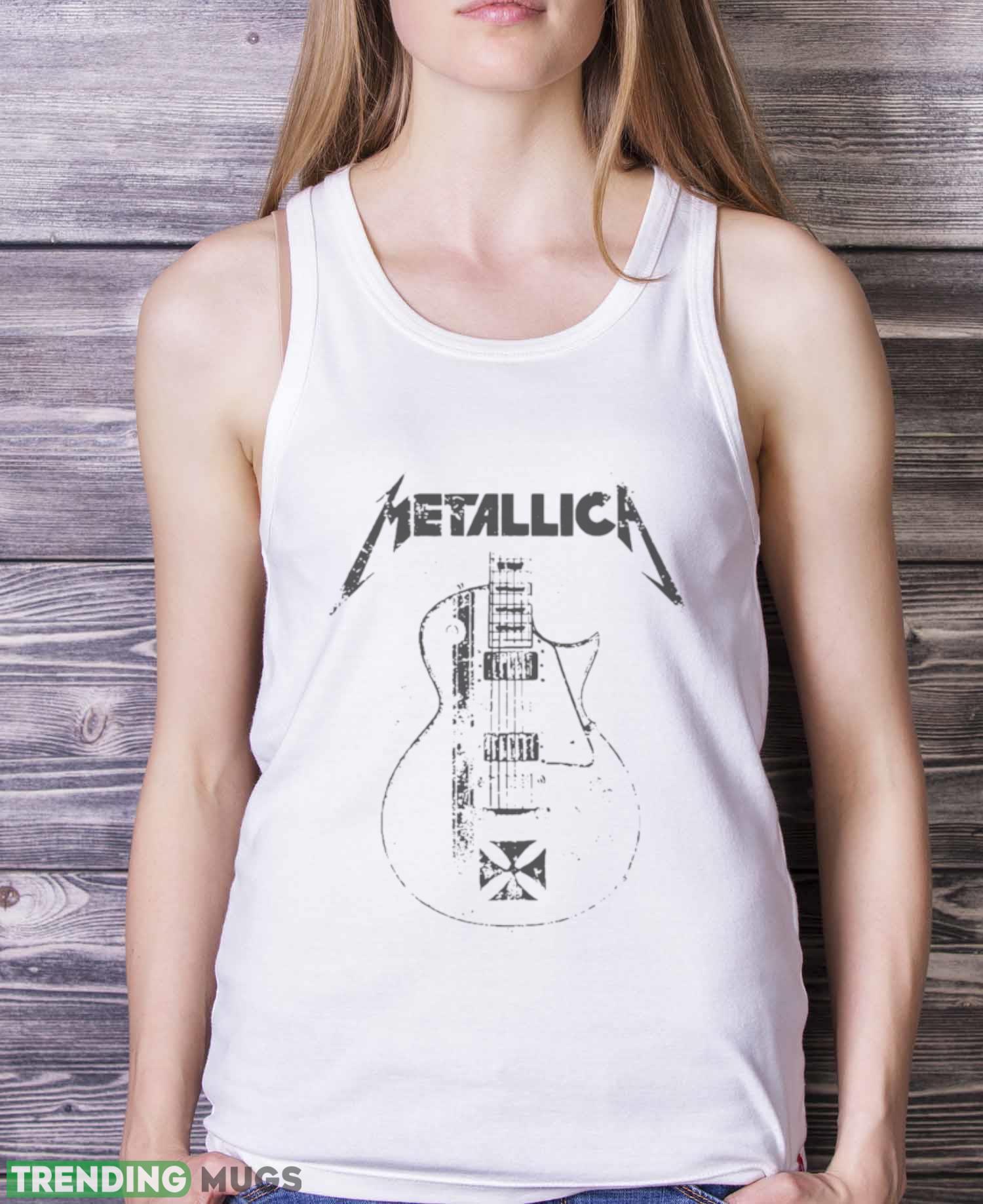 Vintage Metallica Band Guitar Shirt Light Shirt Vintage Metallica Band Guitar Shirt Light Shirt