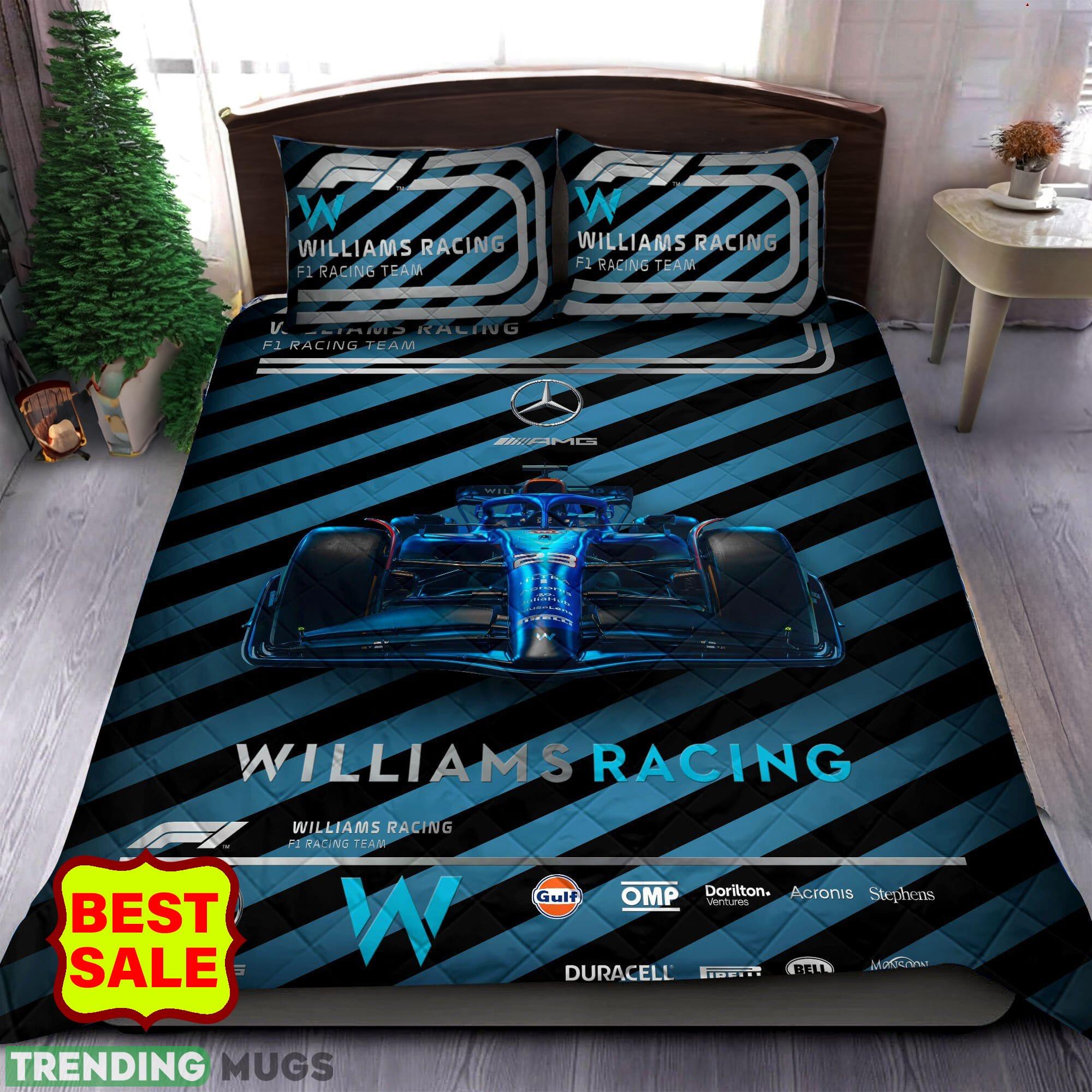Williams Racing Big Logo Christmas Quilt Sets Comfort Full Size King Queen Twin - Williams Racing Quilt Set_1 Williams Racing Big Logo Christmas Quilt Sets Comfort Full Size King Queen Twin - Williams Racing Quilt Set_1