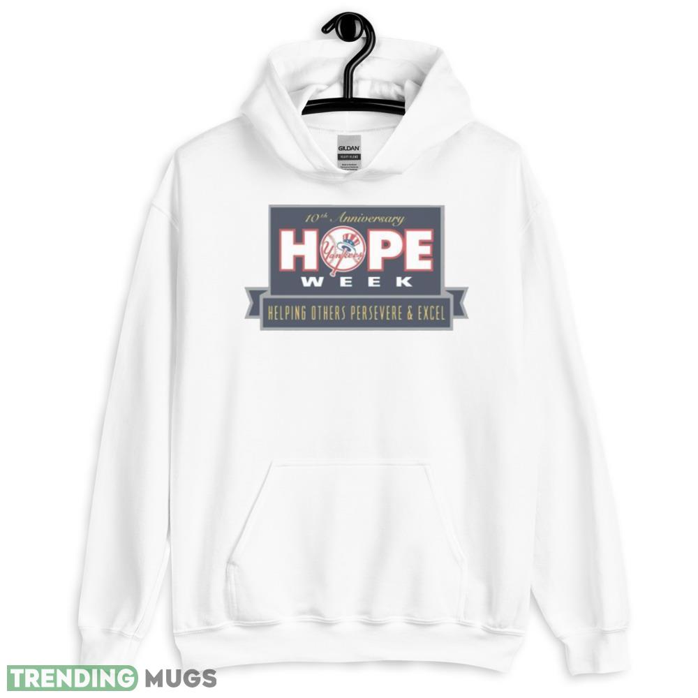 Yankees 10th Hope Week Helping Others Persevere & Excel shirt - 18500 Unisex Heavy Blend Hooded Sweatshirt-1 Yankees 10th Hope Week Helping Others Persevere & Excel shirt - 18500 Unisex Heavy Blend Hooded Sweatshirt-1