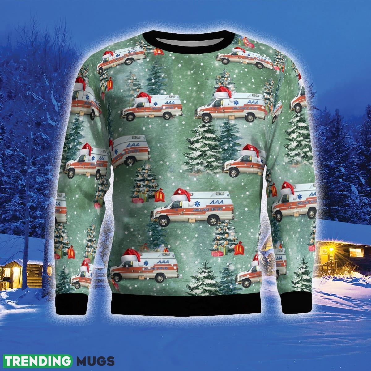 AAA Ambulance Service Hattiesburg Mississippi Christmas Ugly Sweater Gift For Men And Women 3D Sweater AAA Ambulance Service Hattiesburg Mississippi Christmas Ugly Sweater Gift For Men And Women 3D Sweater