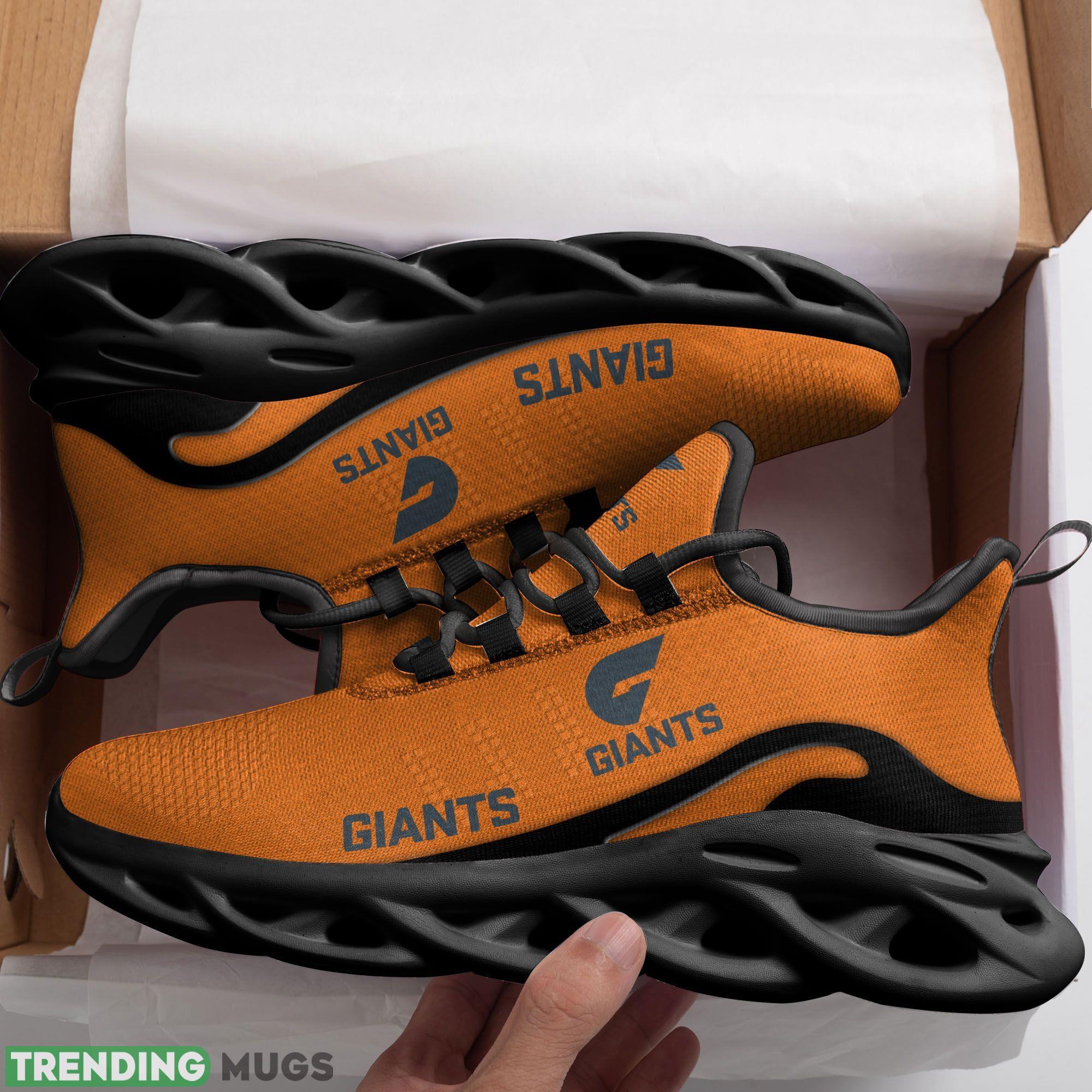 AFL Greater Western Sydney Giants Logo Running Sneaker Custom Name Max Soul Shoes Max Soul AFL Greater Western Sydney Giants Logo Running Sneaker Custom Name Max Soul Shoes Max Soul