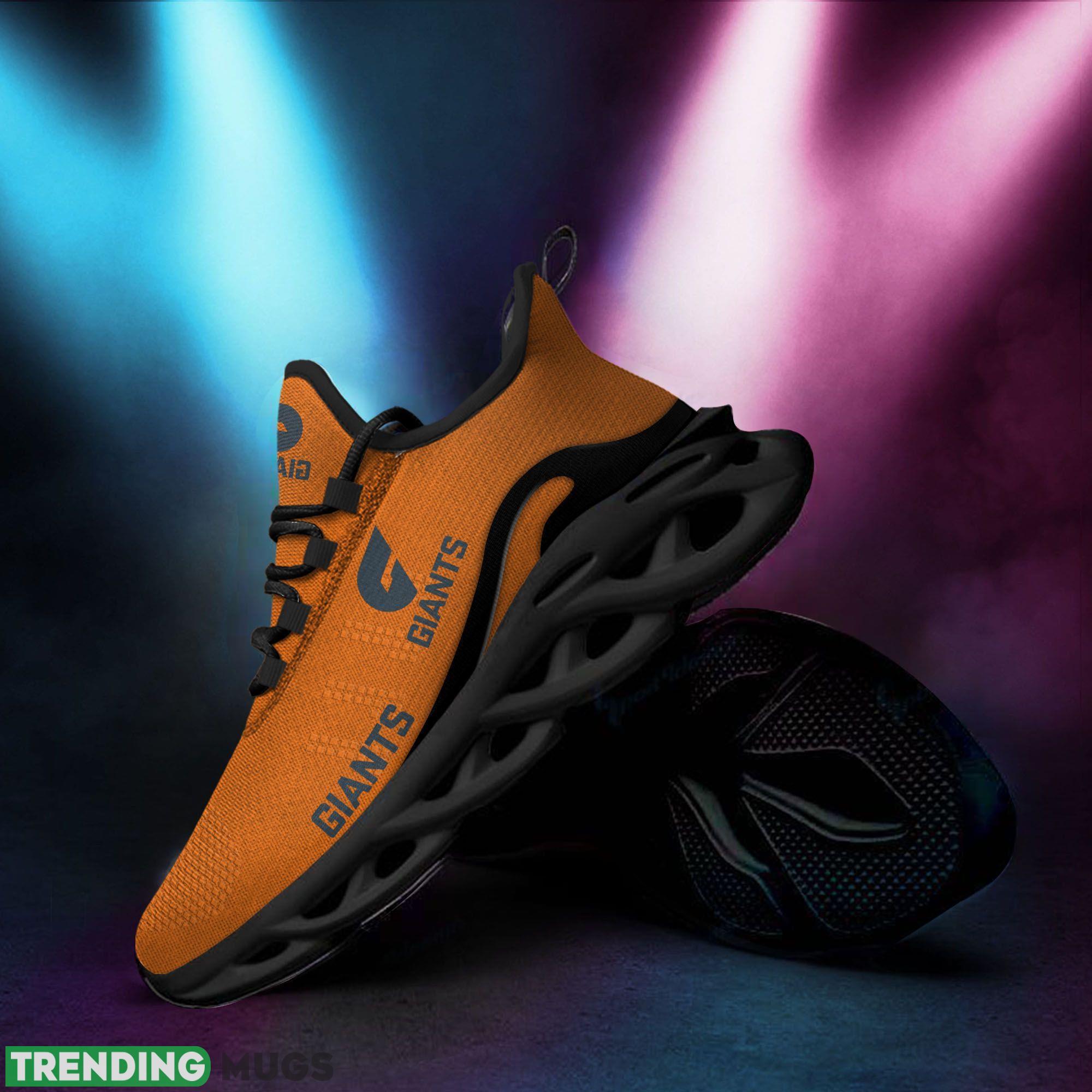 AFL Greater Western Sydney Giants Logo Running Sneaker Custom Name Max Soul Shoes Max Soul AFL Greater Western Sydney Giants Logo Running Sneaker Custom Name Max Soul Shoes Max Soul
